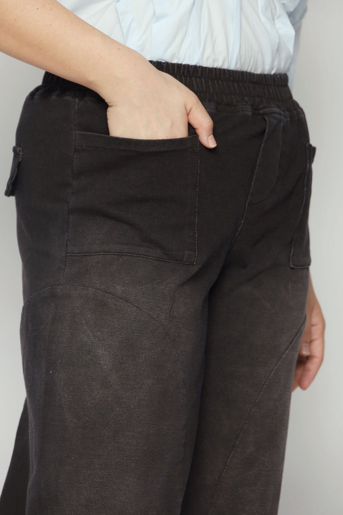 Bei Pants in Black Denim