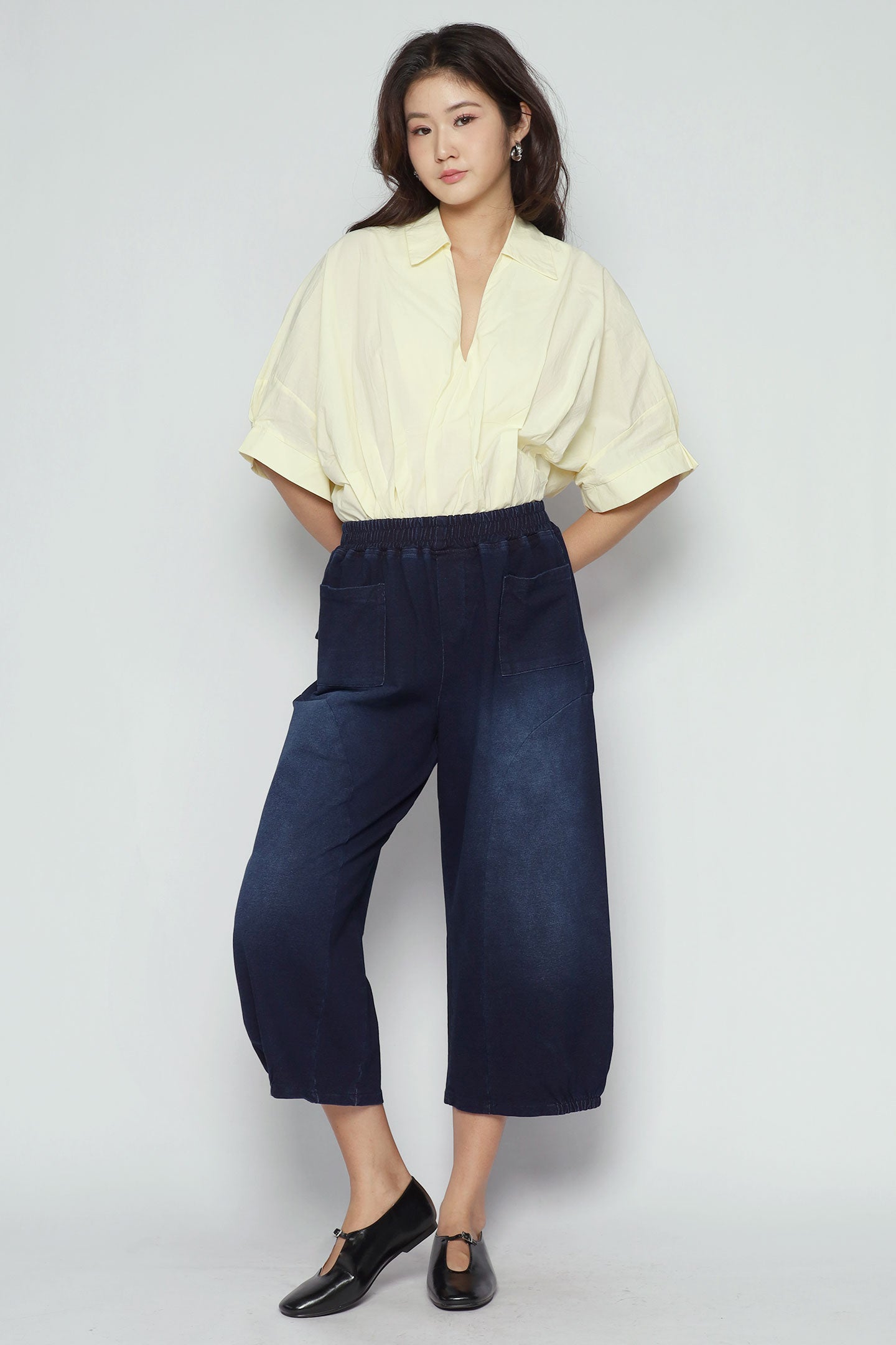 Backorders Bei Pants in Blue Denim