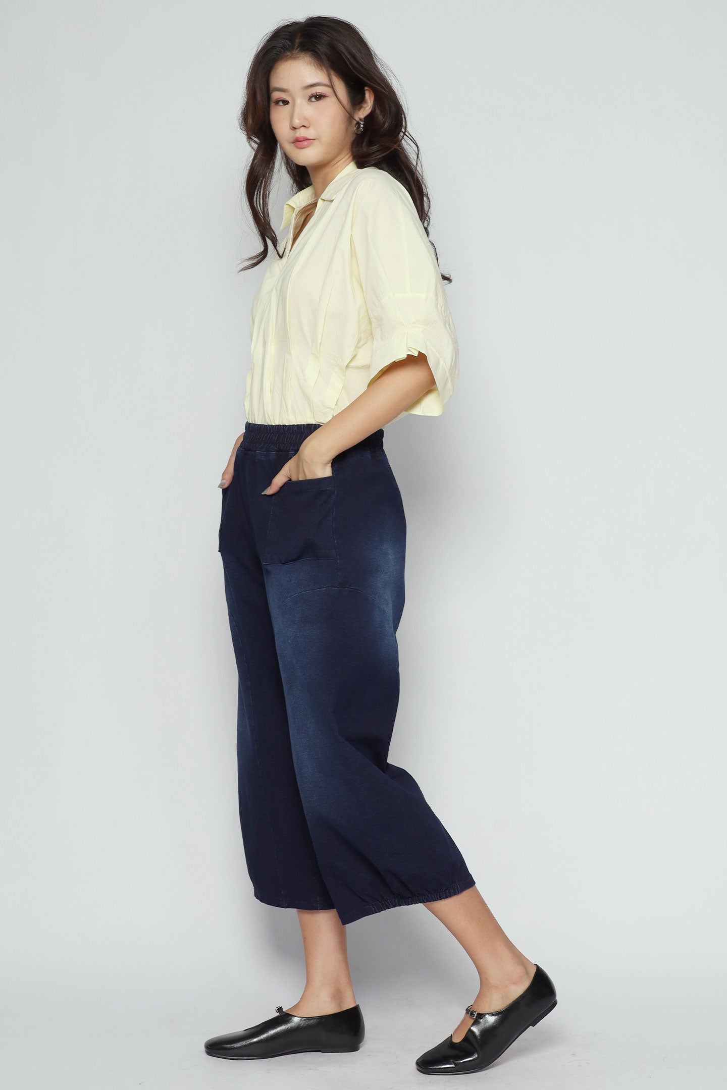 Backorders Bei Pants in Blue Denim