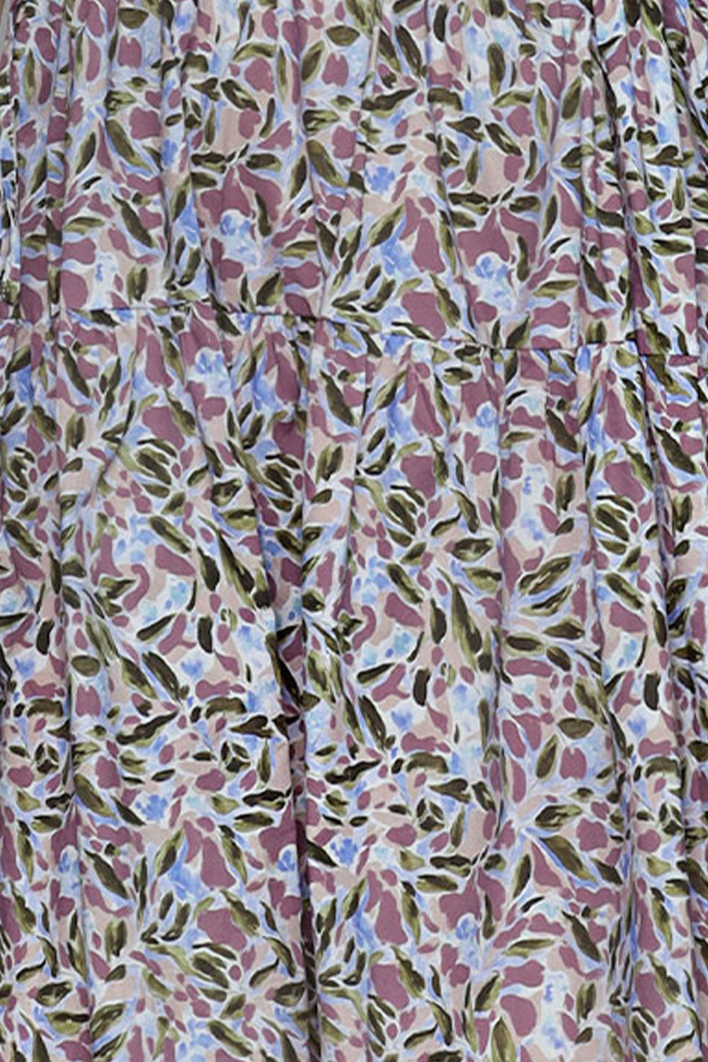 Bianco Dress in Purple Leaves