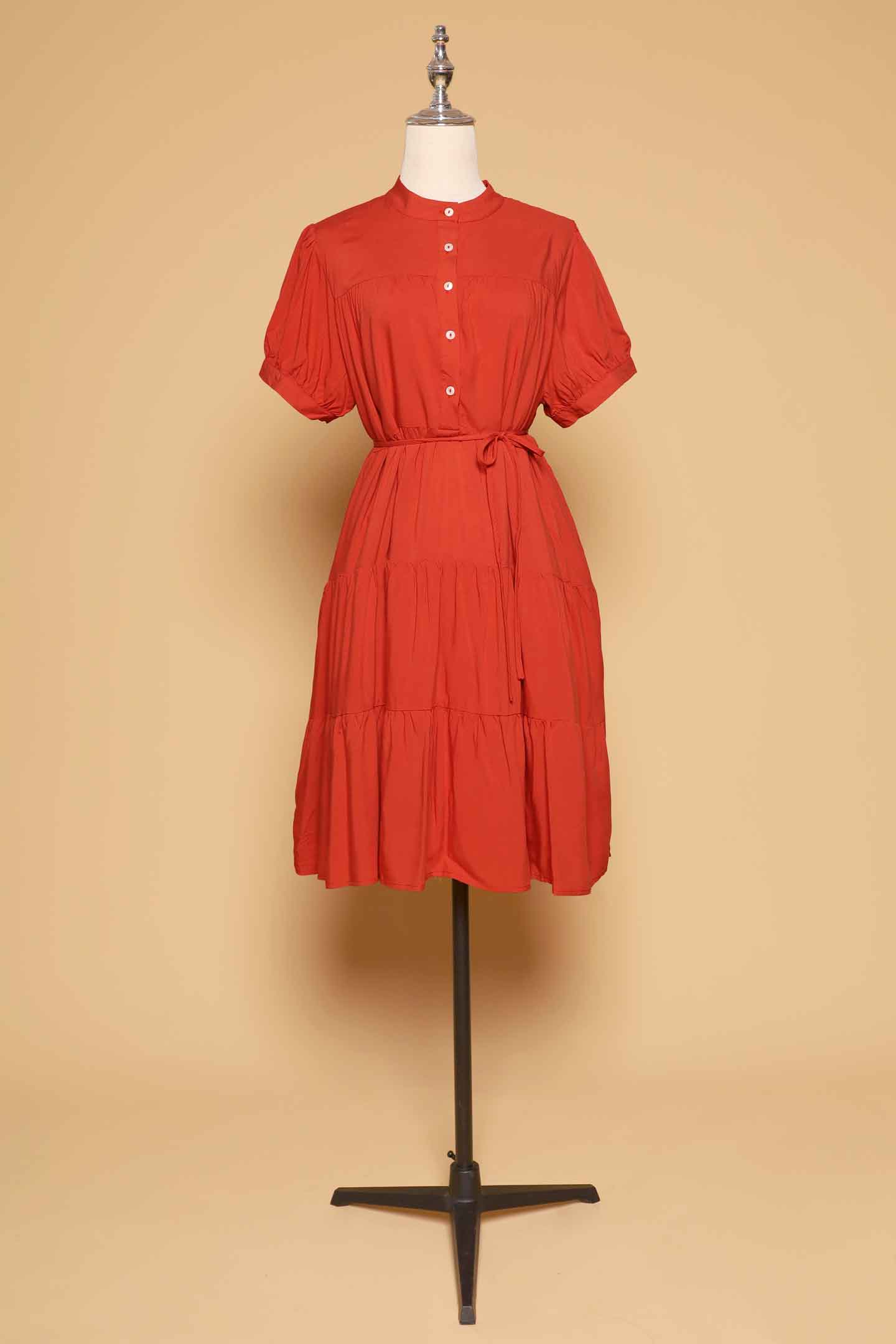 PO - Bibi Dress in Burnt Orange