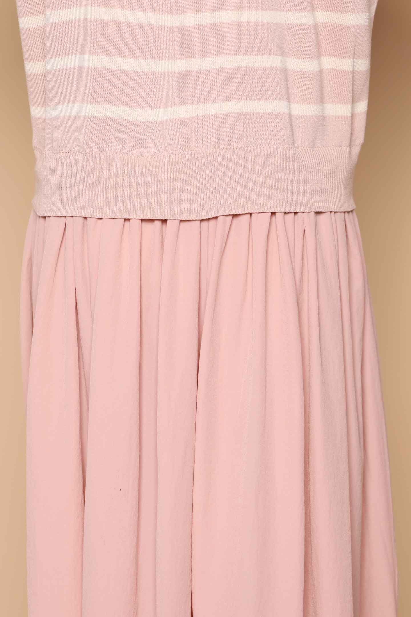 PO - Billy Stripes Knit Dress in Pink