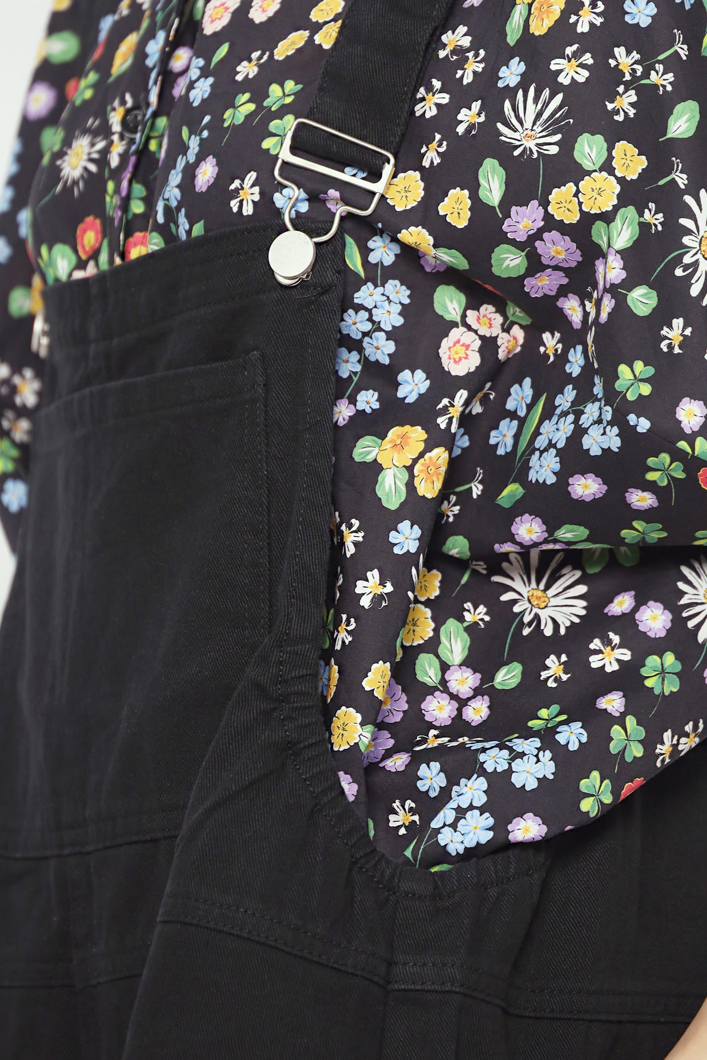 Confetti Pop Pinafore Playsuit in Black