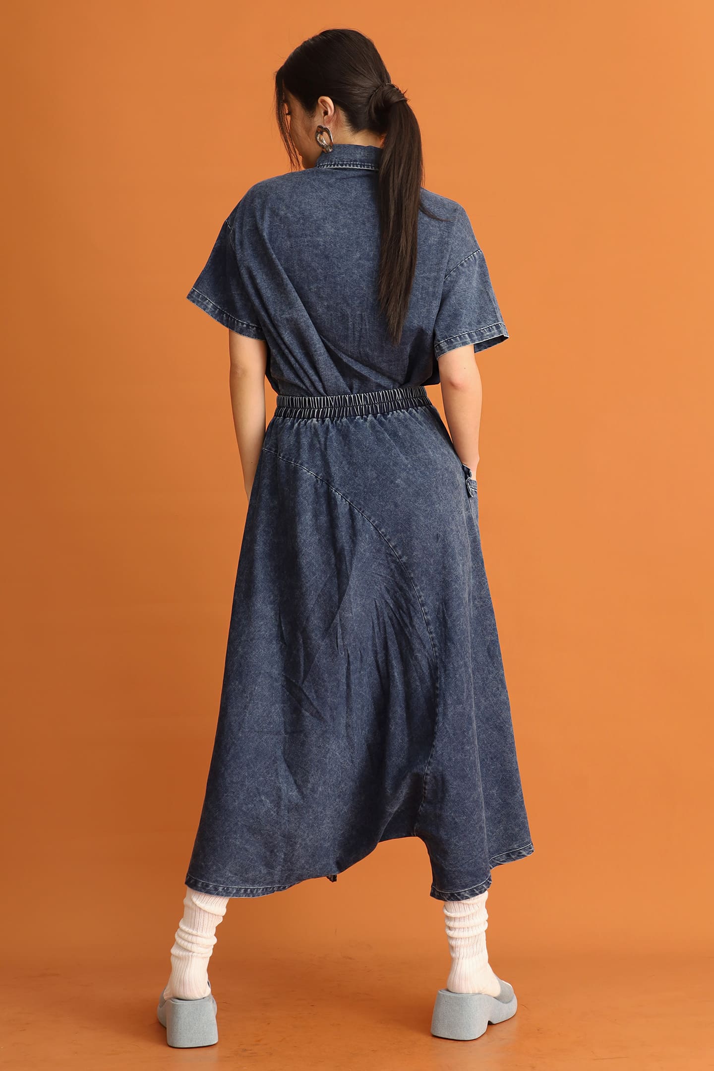CHOSEN - Denim Bloom Pants in Blue