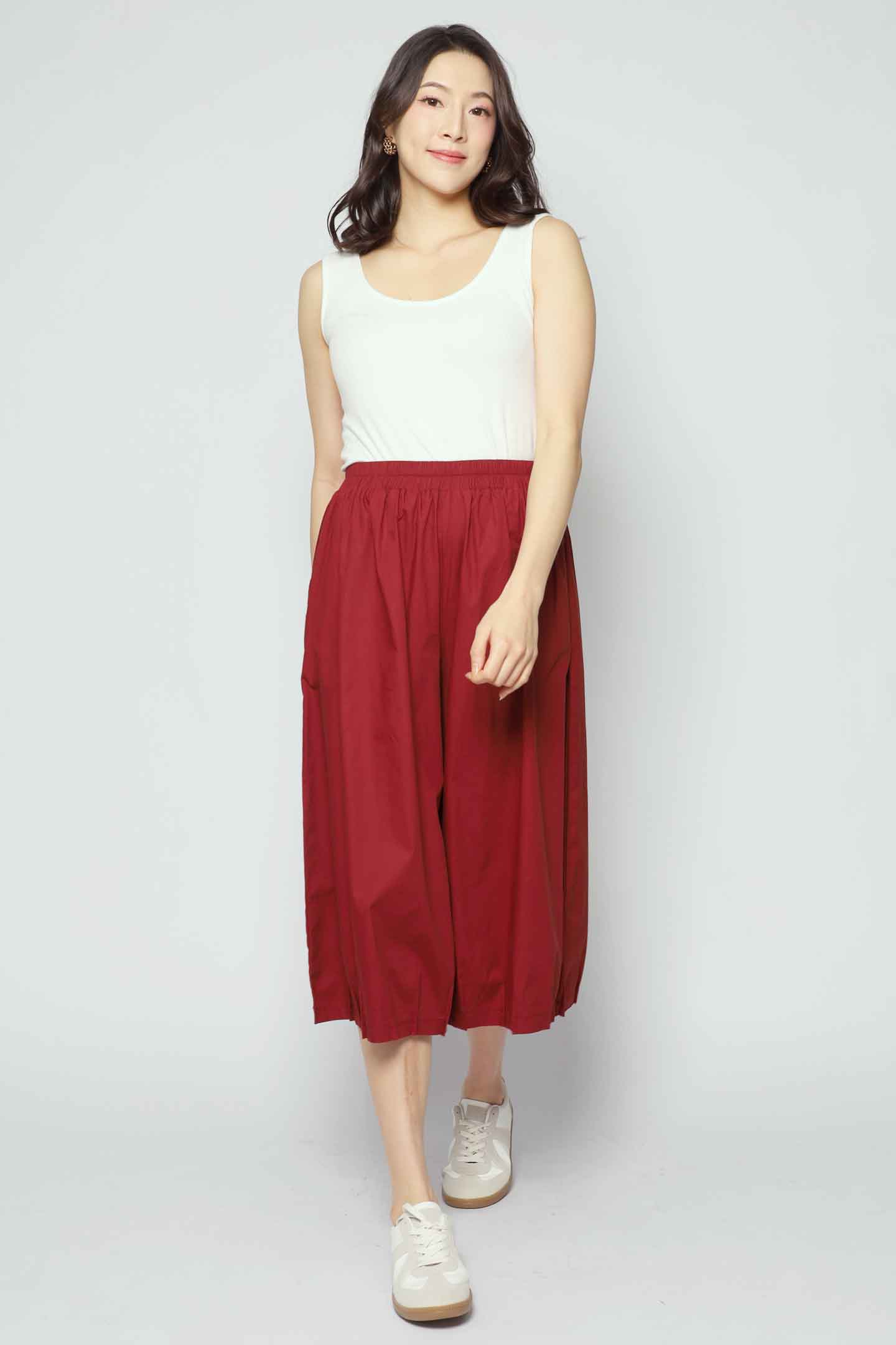 Backorders Blythe Pants in Maroon