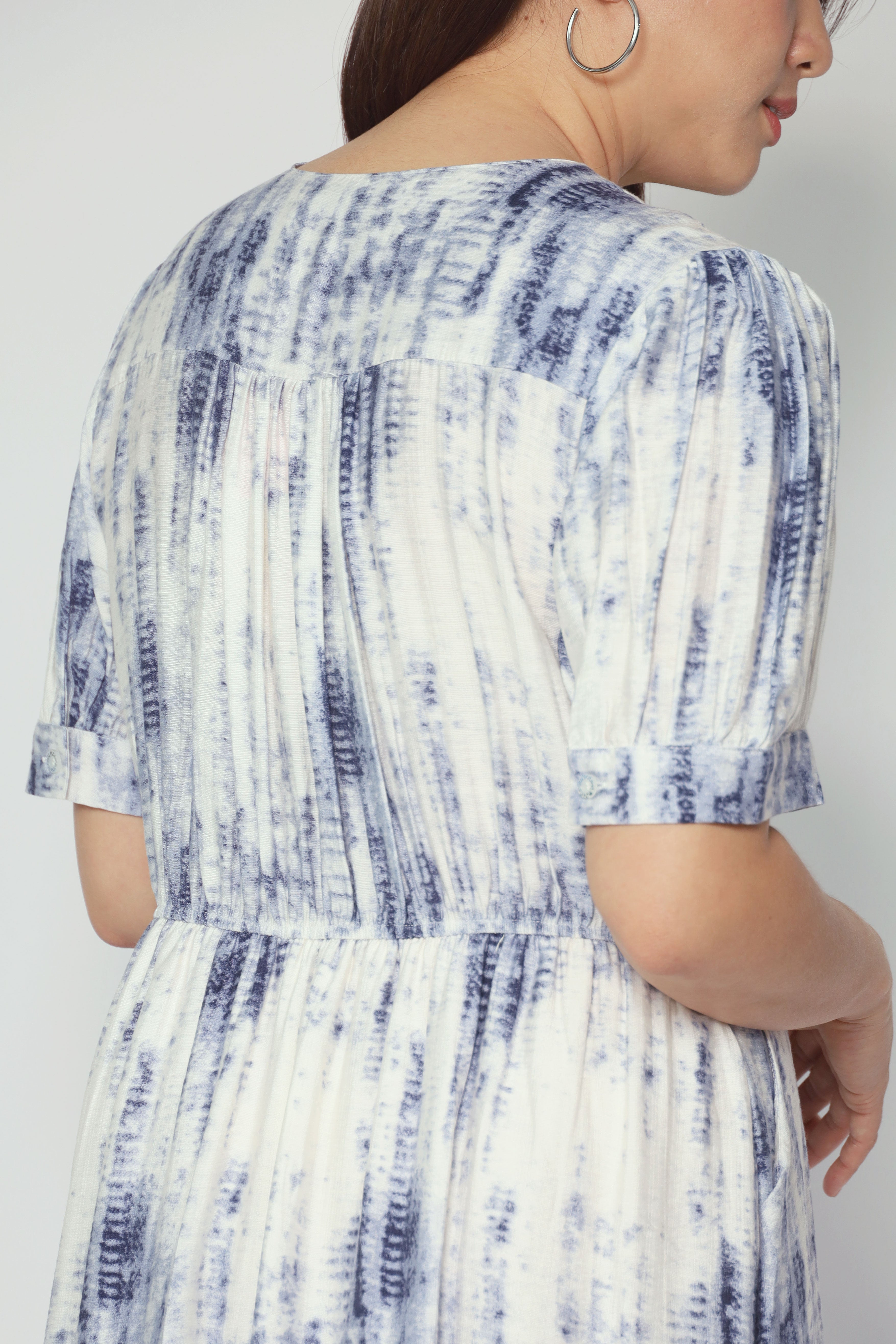 Bonbon Dress in Dye Bloom