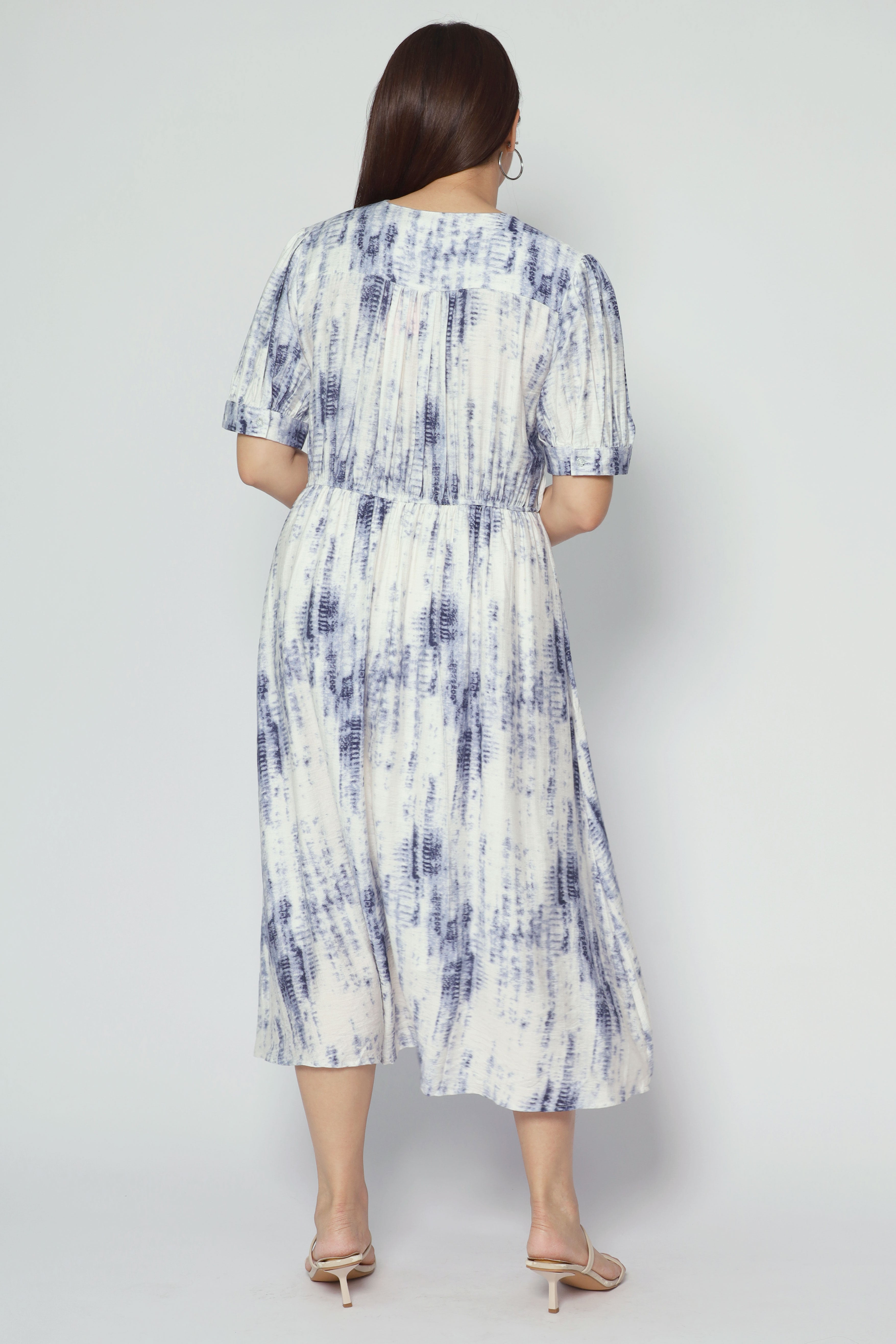 Bonbon Dress in Dye Bloom
