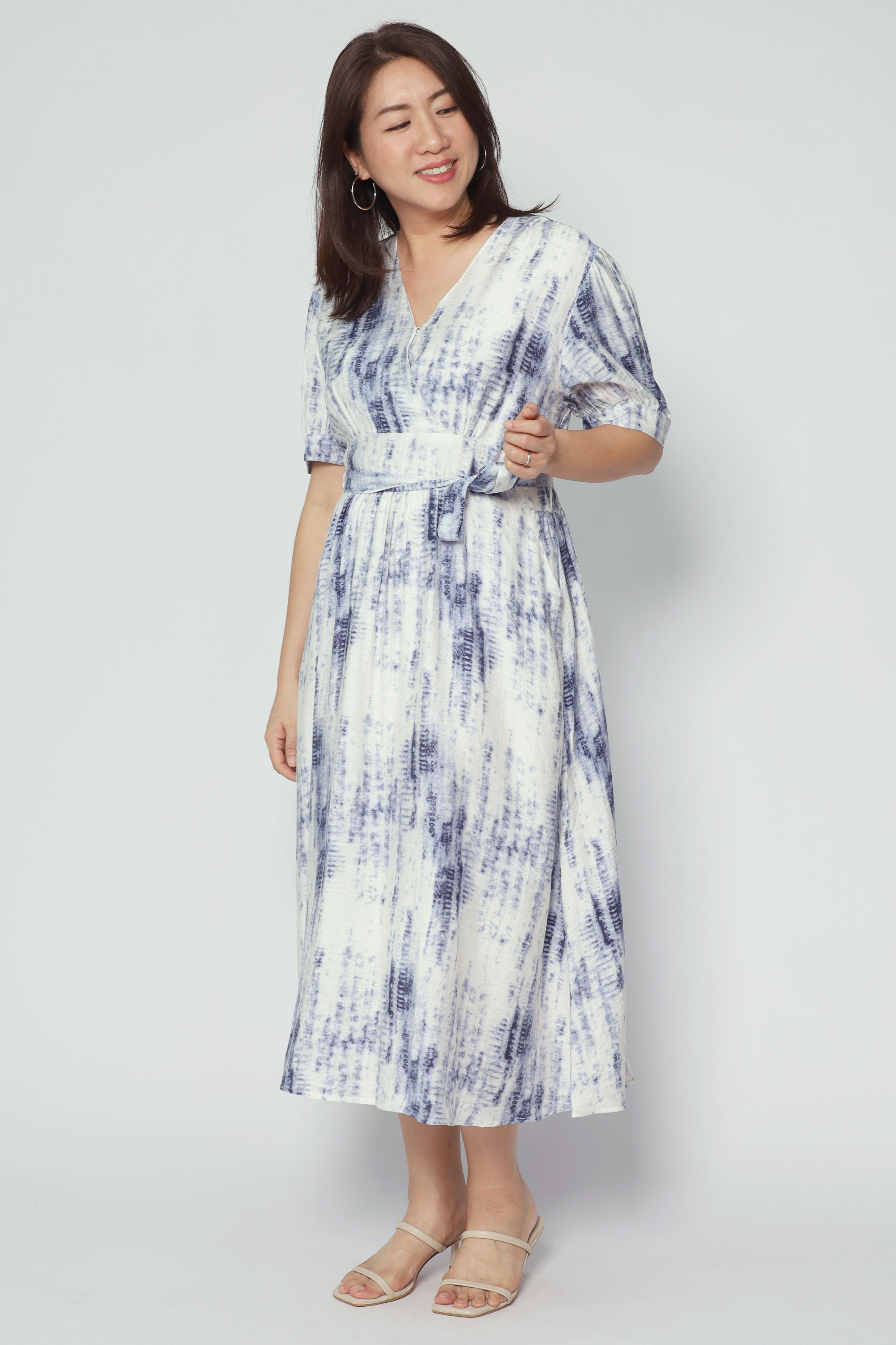 Bonbon Dress in Dye Bloom