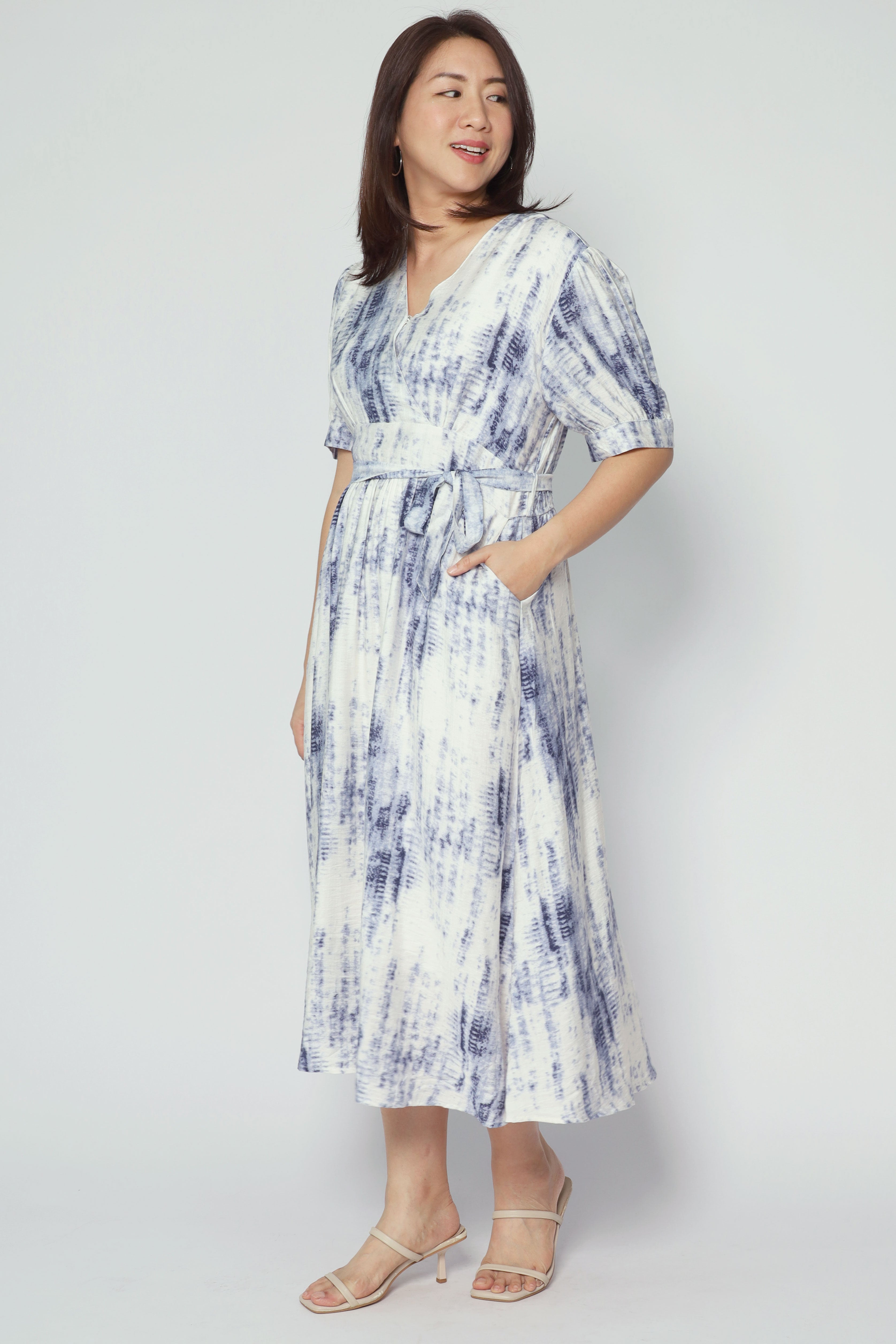 Bonbon Dress in Dye Bloom