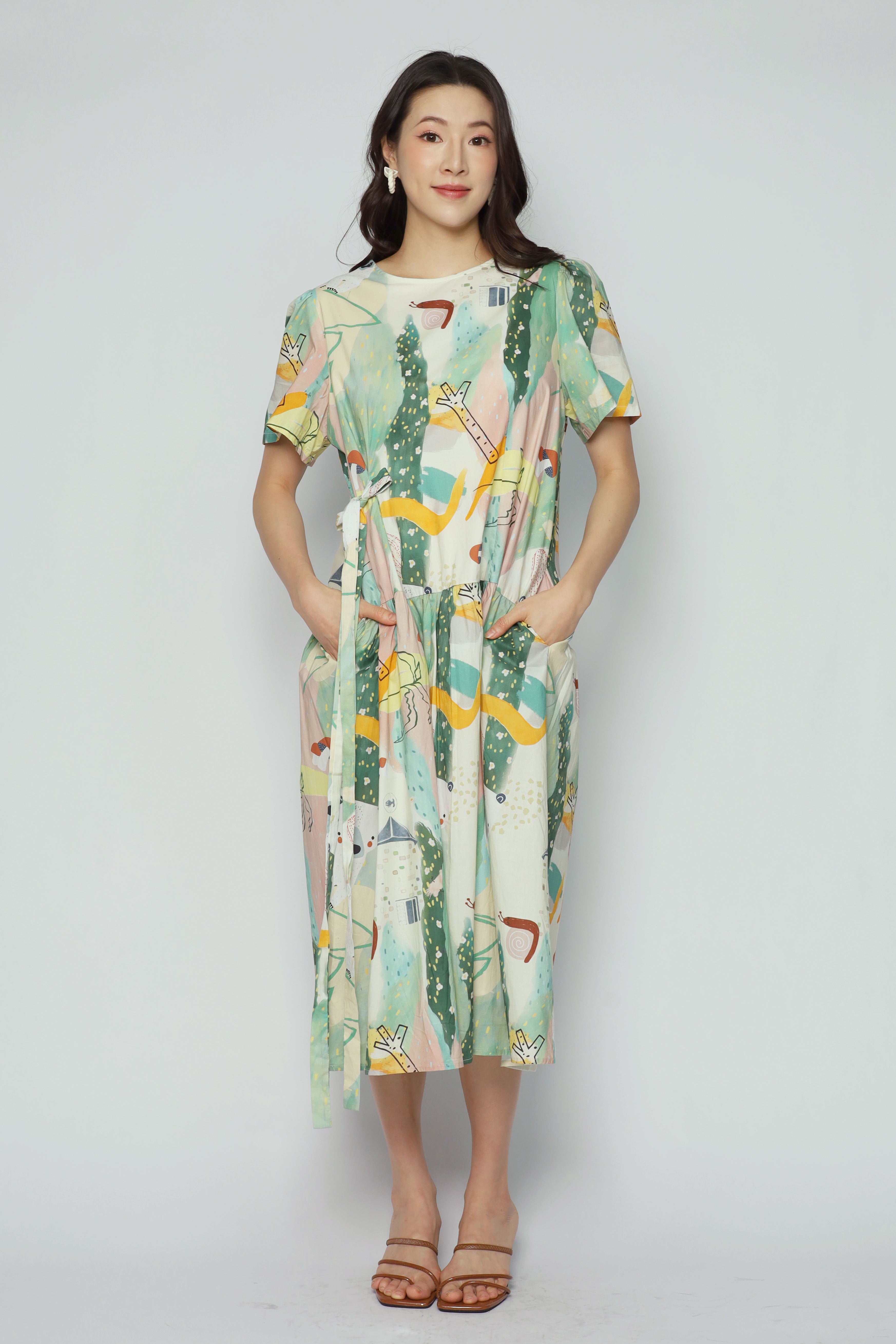 Bonnie Dress in Cute Bear