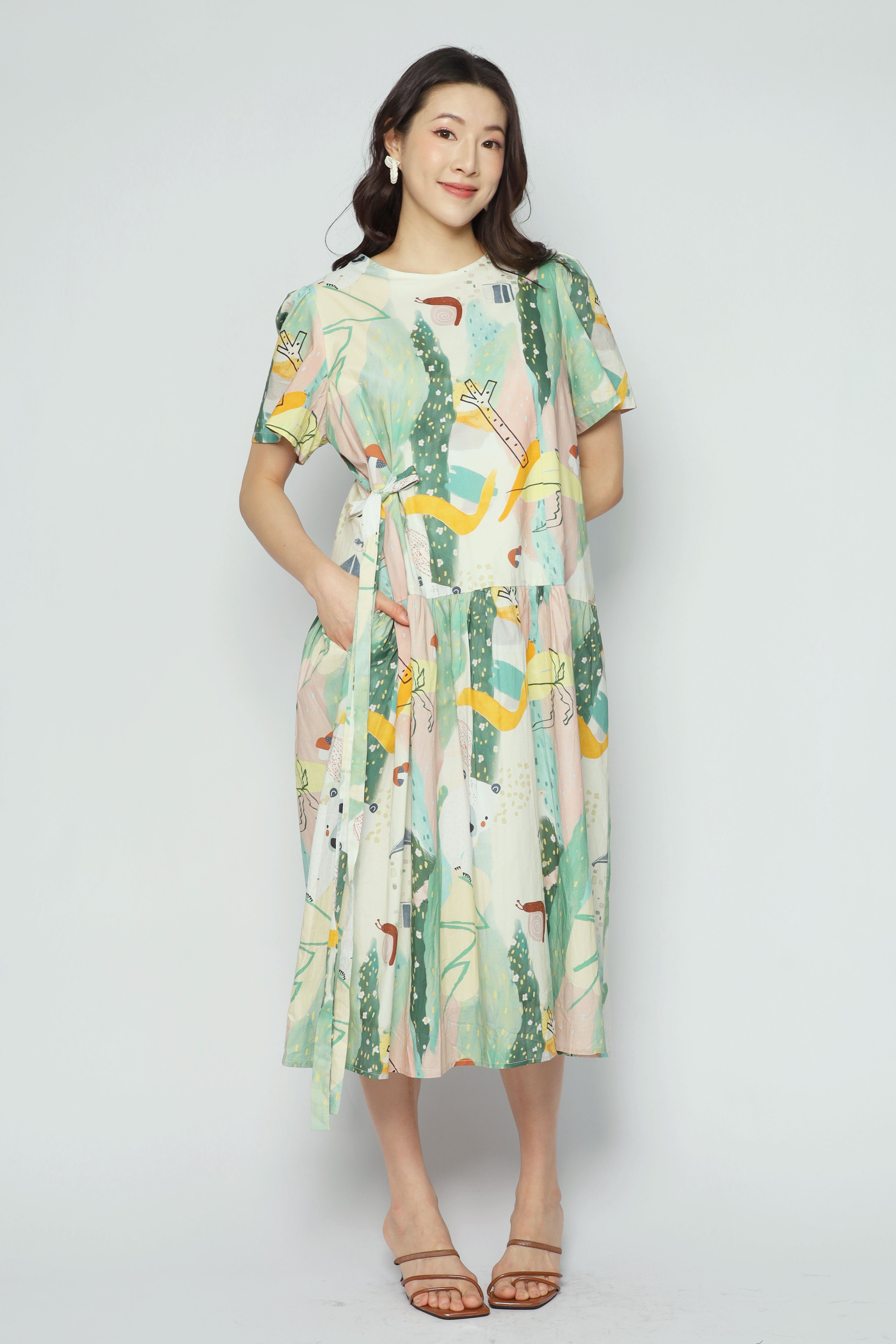Bonnie Dress in Cute Bear