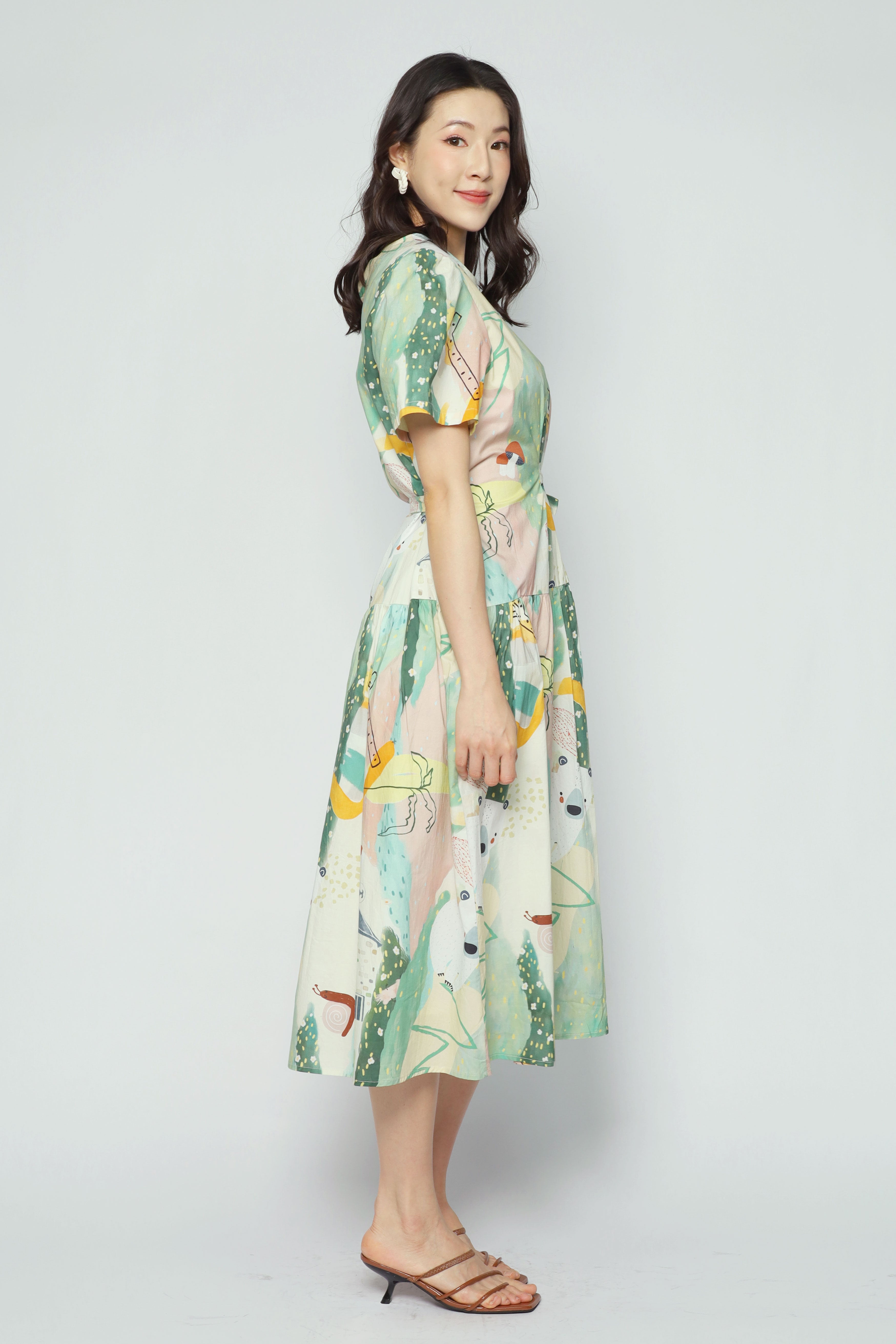 Bonnie Dress in Cute Bear