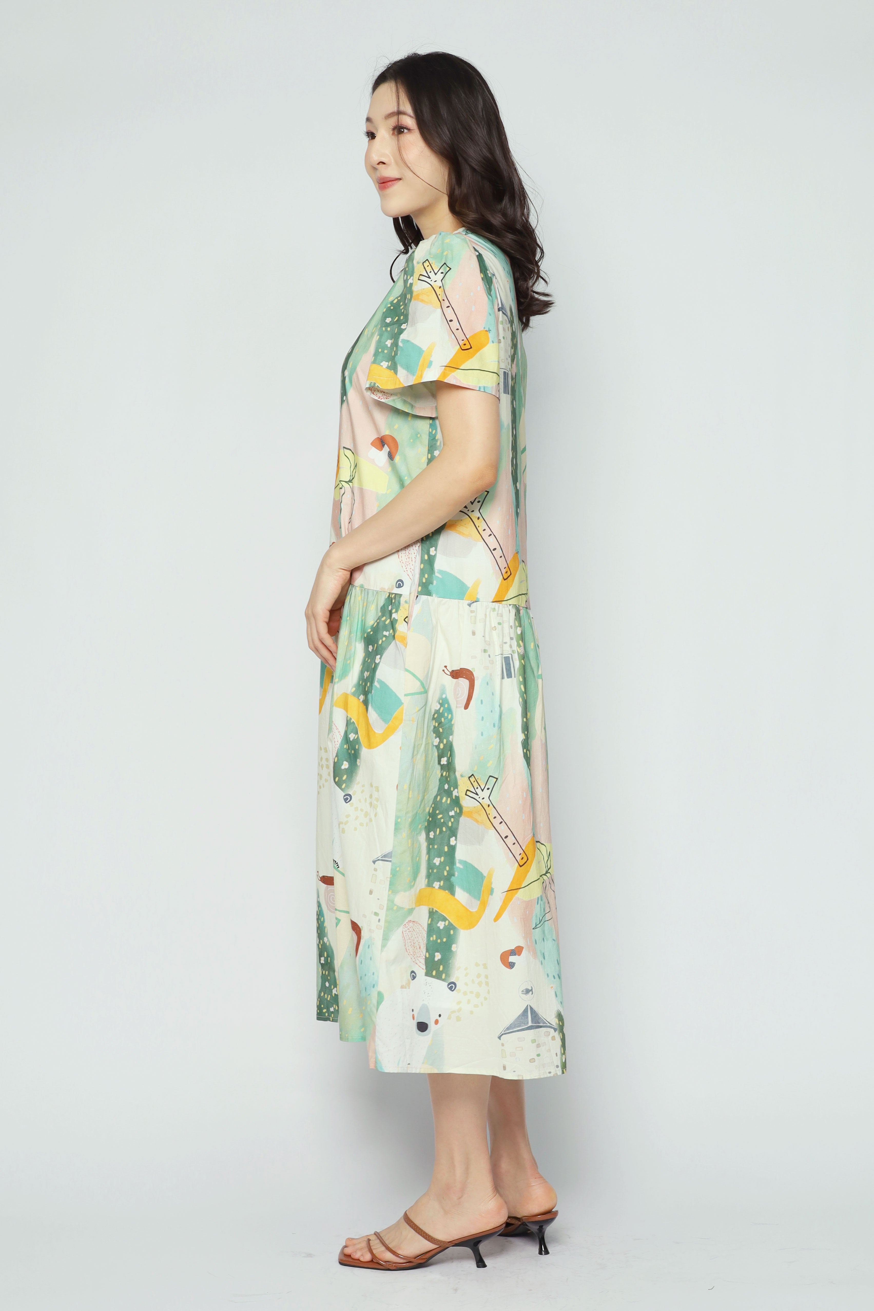 Bonnie Dress in Cute Bear