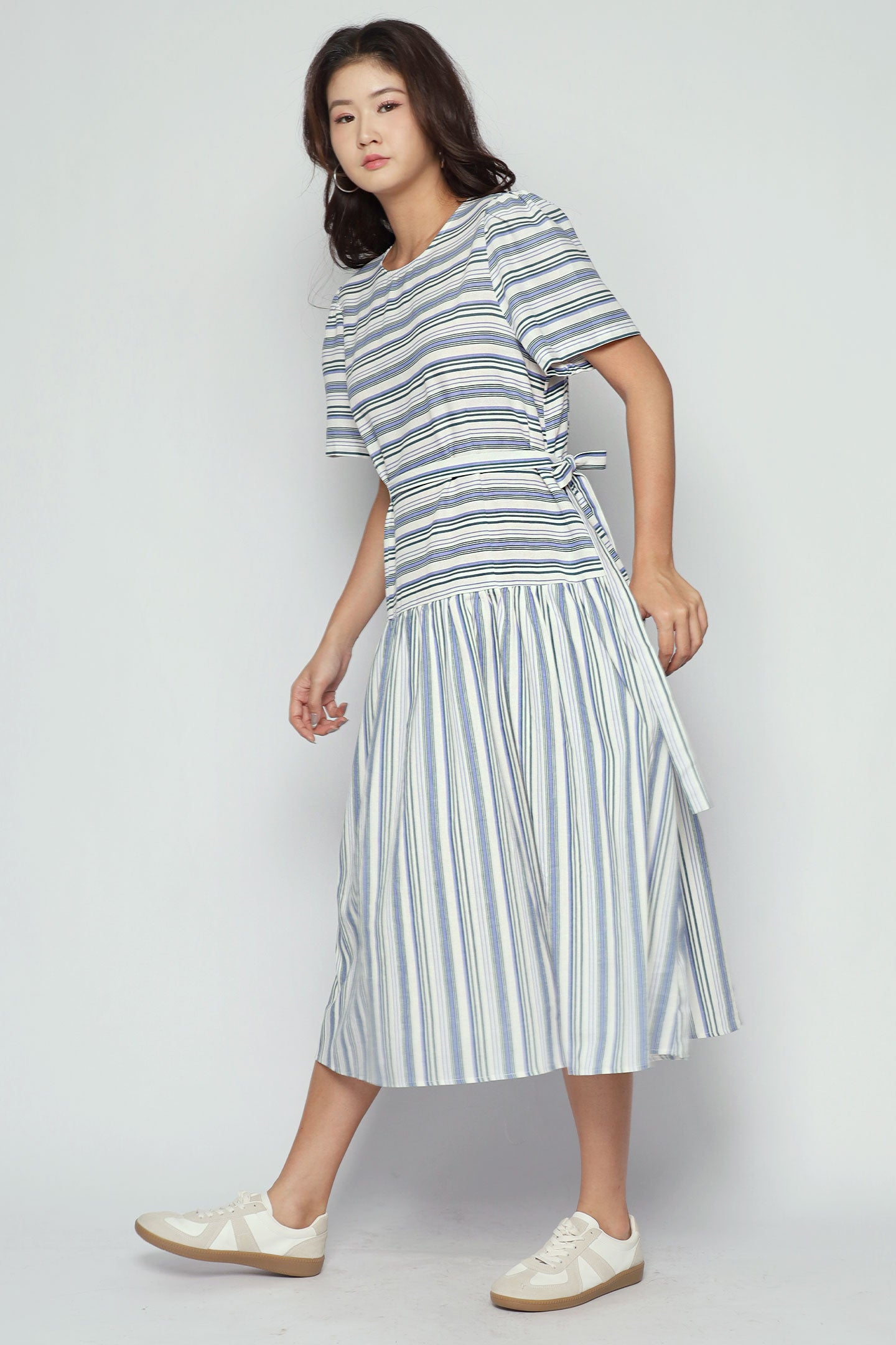 Bonnie Dress in Seabreeze Stripe