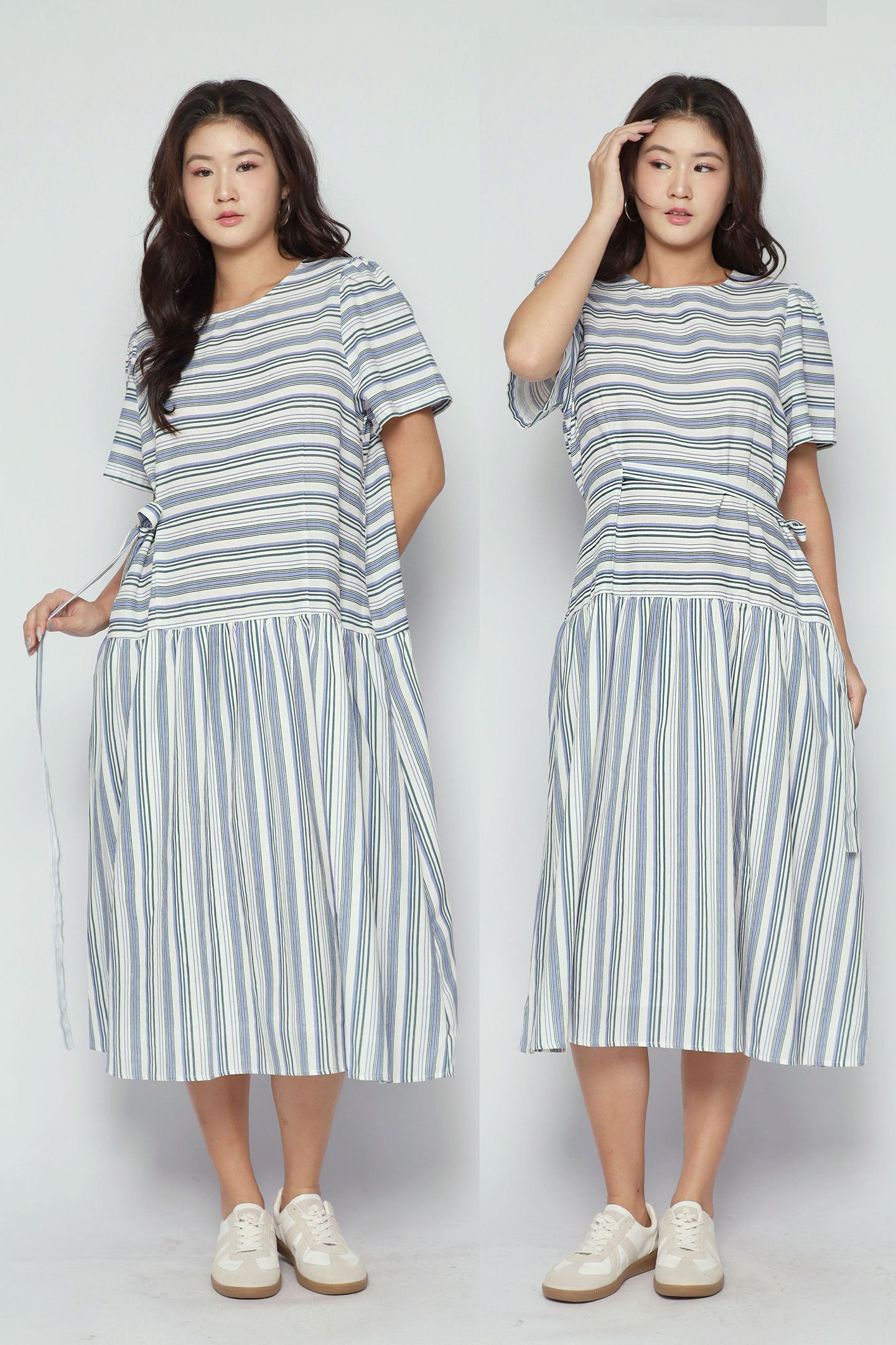 Bonnie Dress in Seabreeze Stripe
