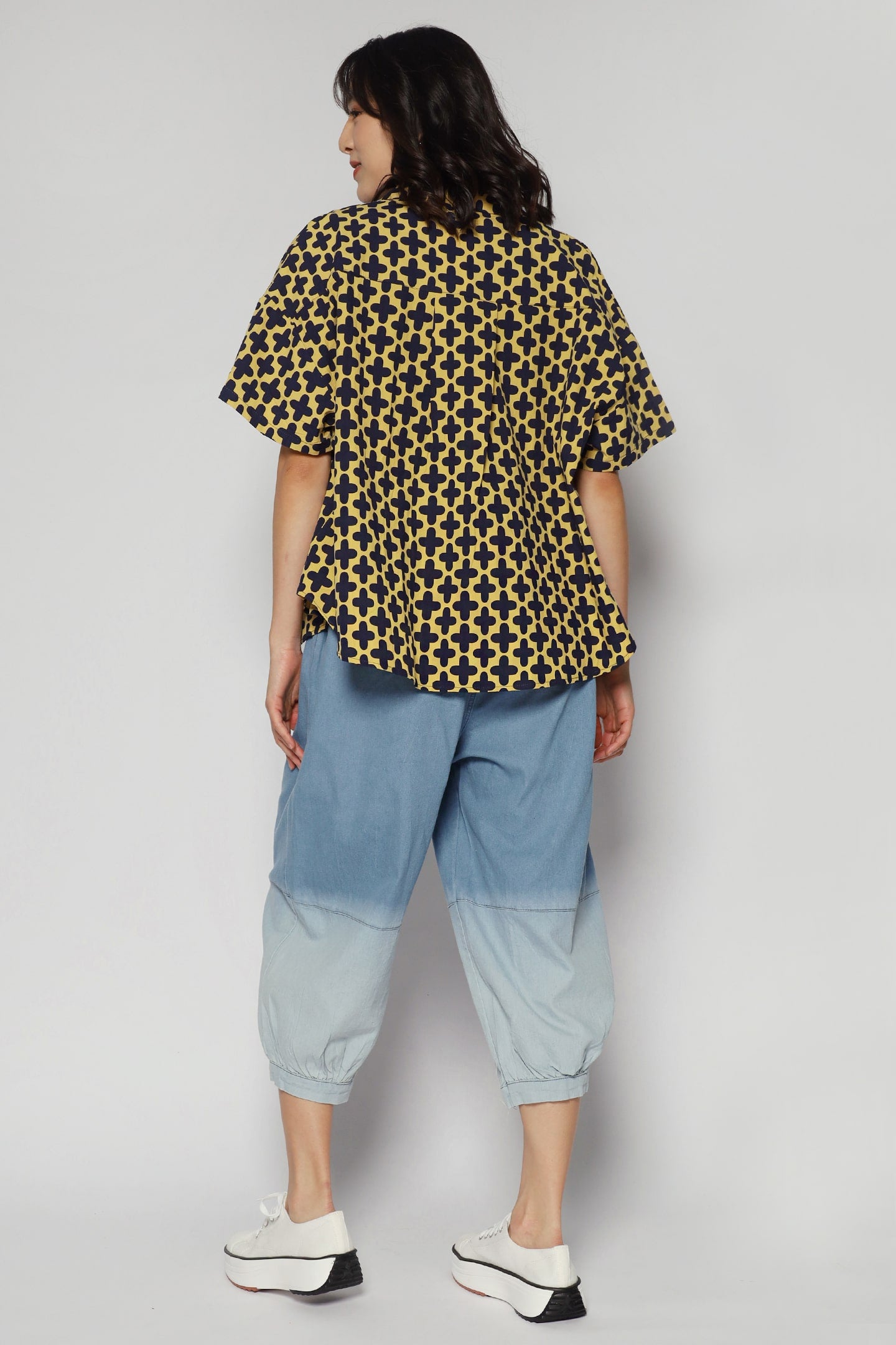 Bibi Top in Plus Print