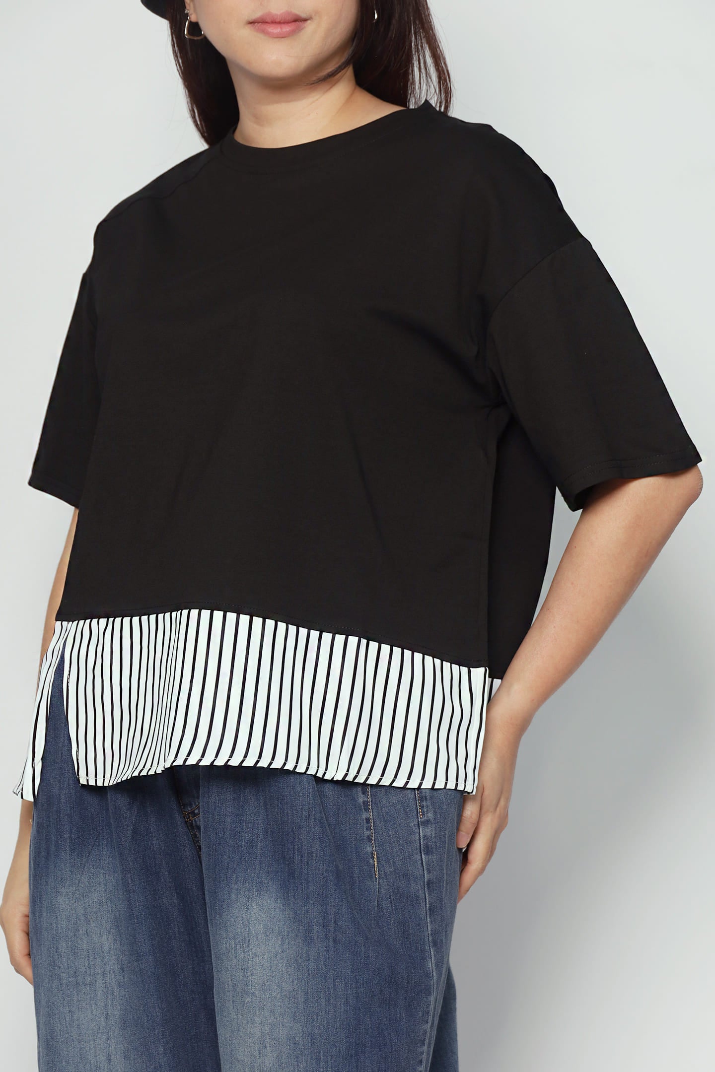 Easy By TE - Breezy Mood Pinstripes Top