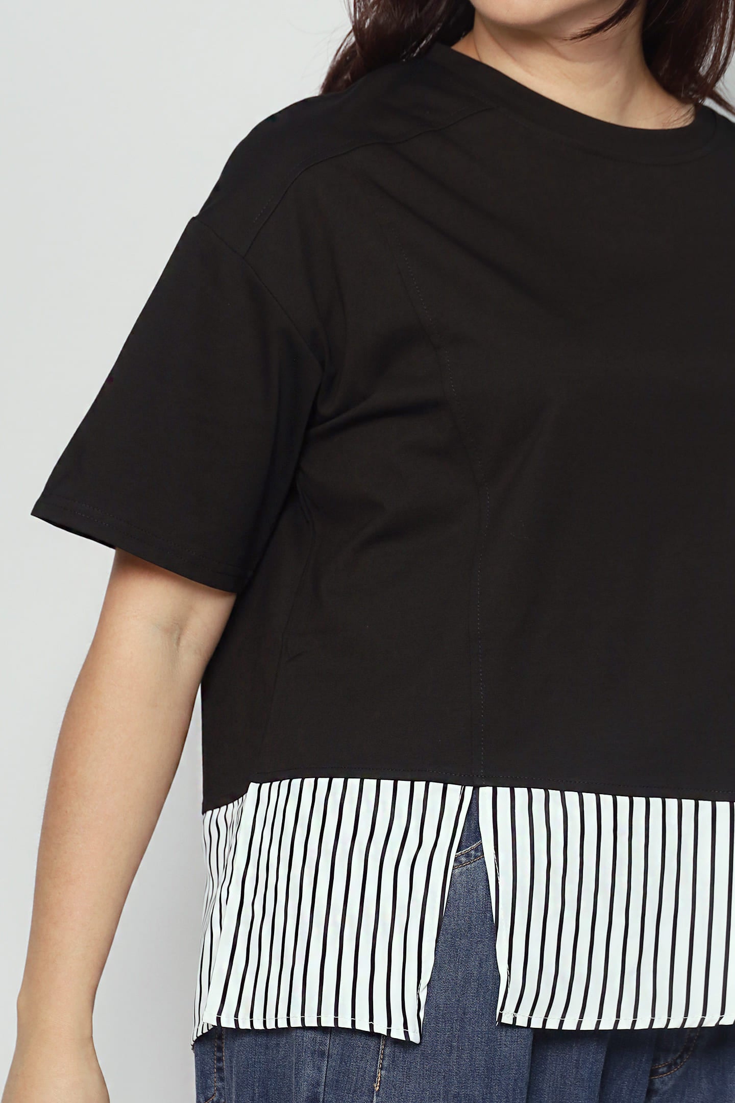 Easy By TE - Breezy Mood Pinstripes Top