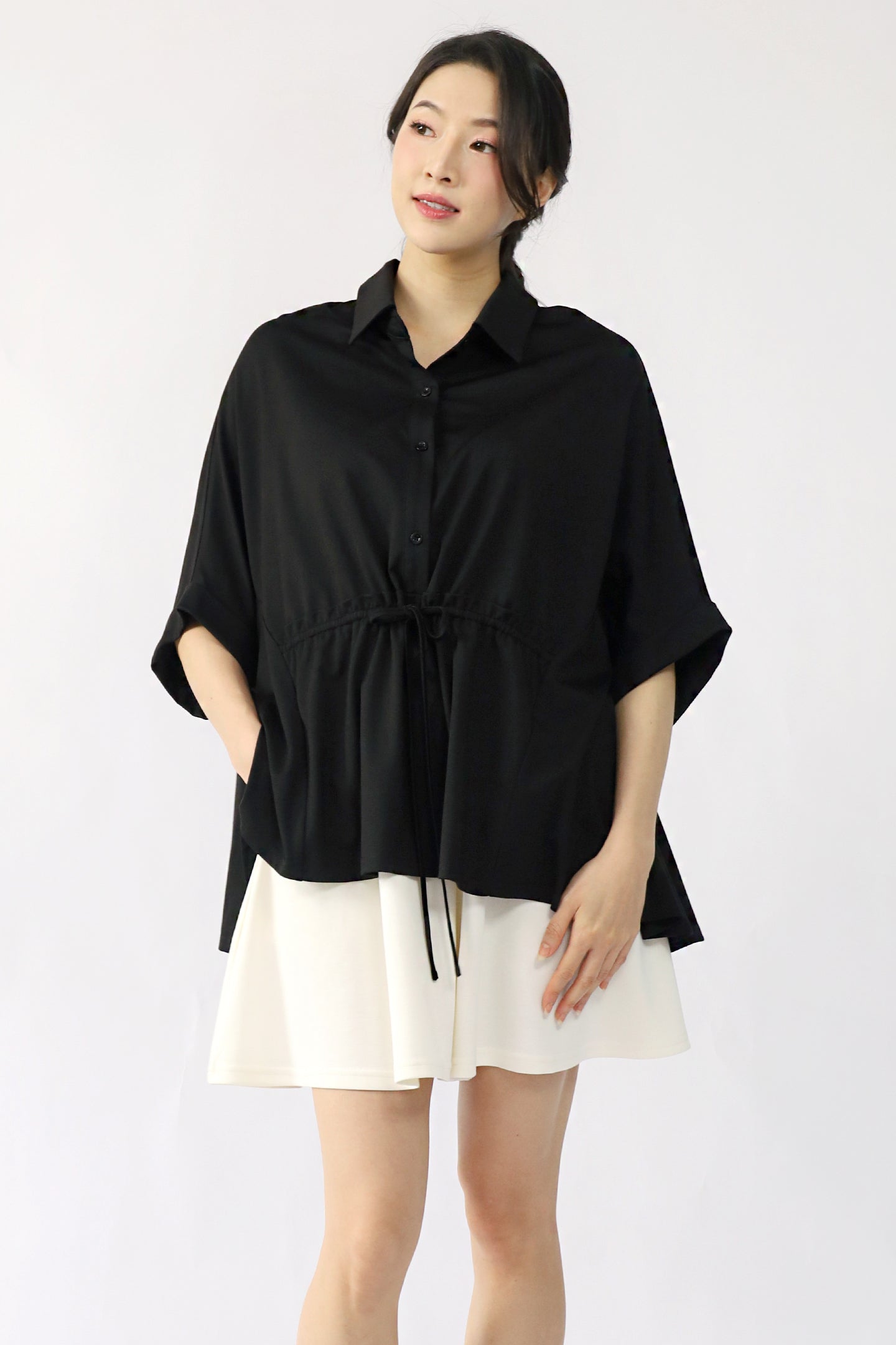 TENCEL - Brie Top in Black