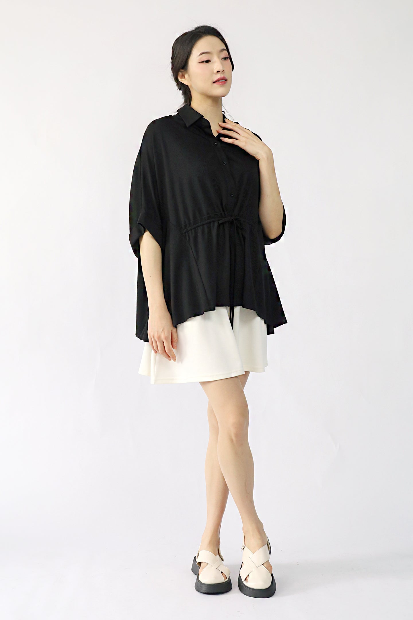 TENCEL - Brie Top in Black