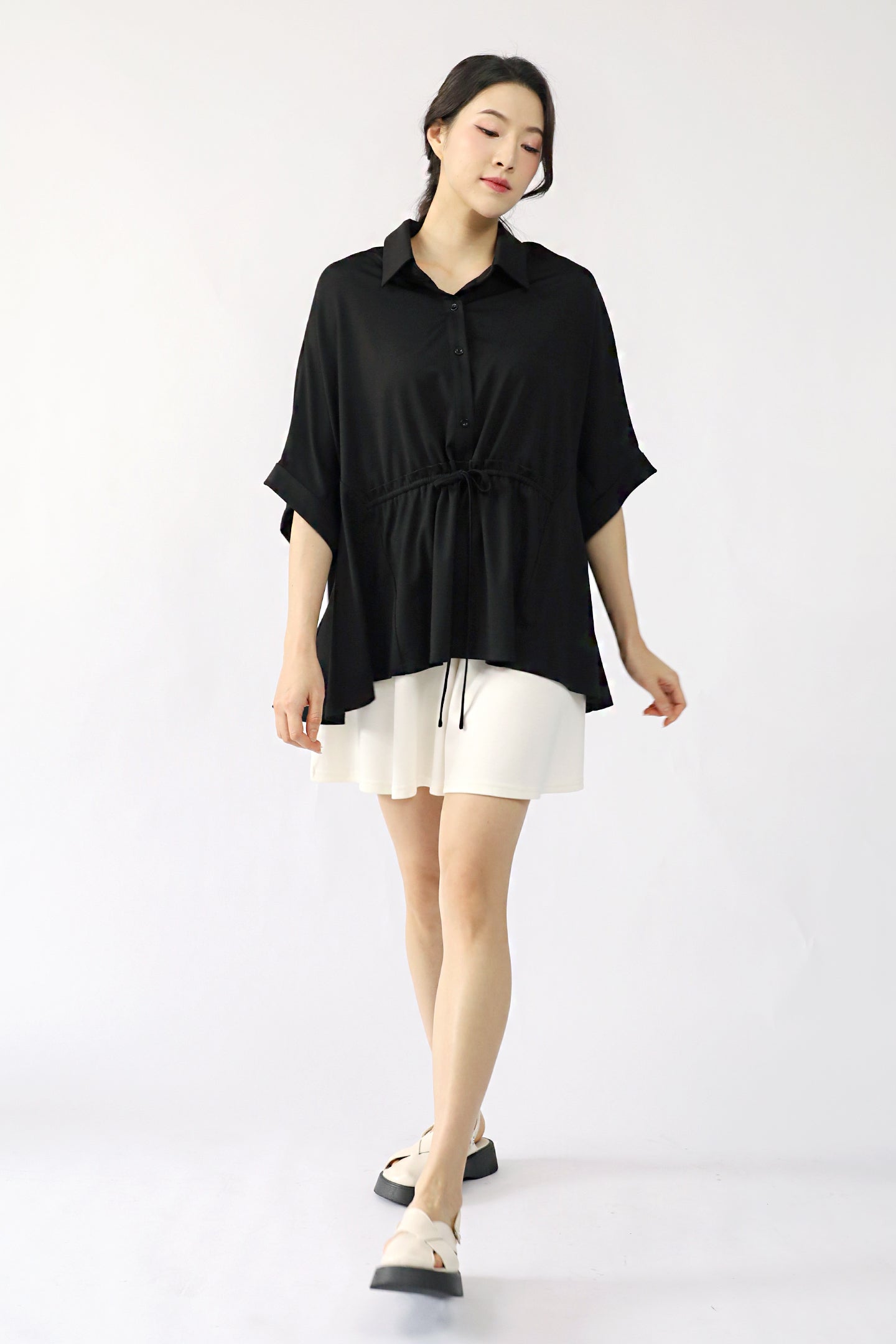 TENCEL - Brie Top in Black