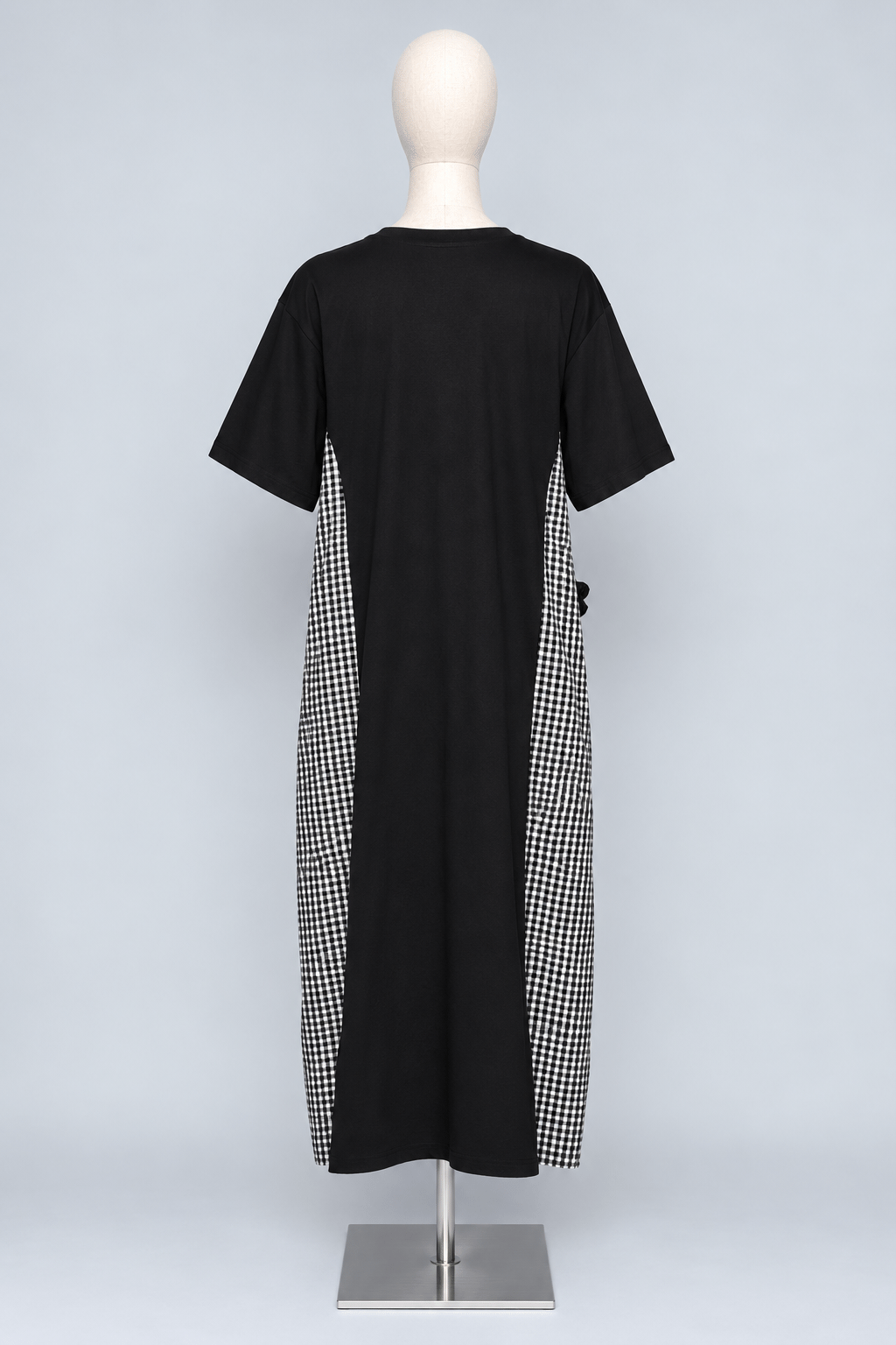 PO - Bronte Checkered Frill Dress in Black