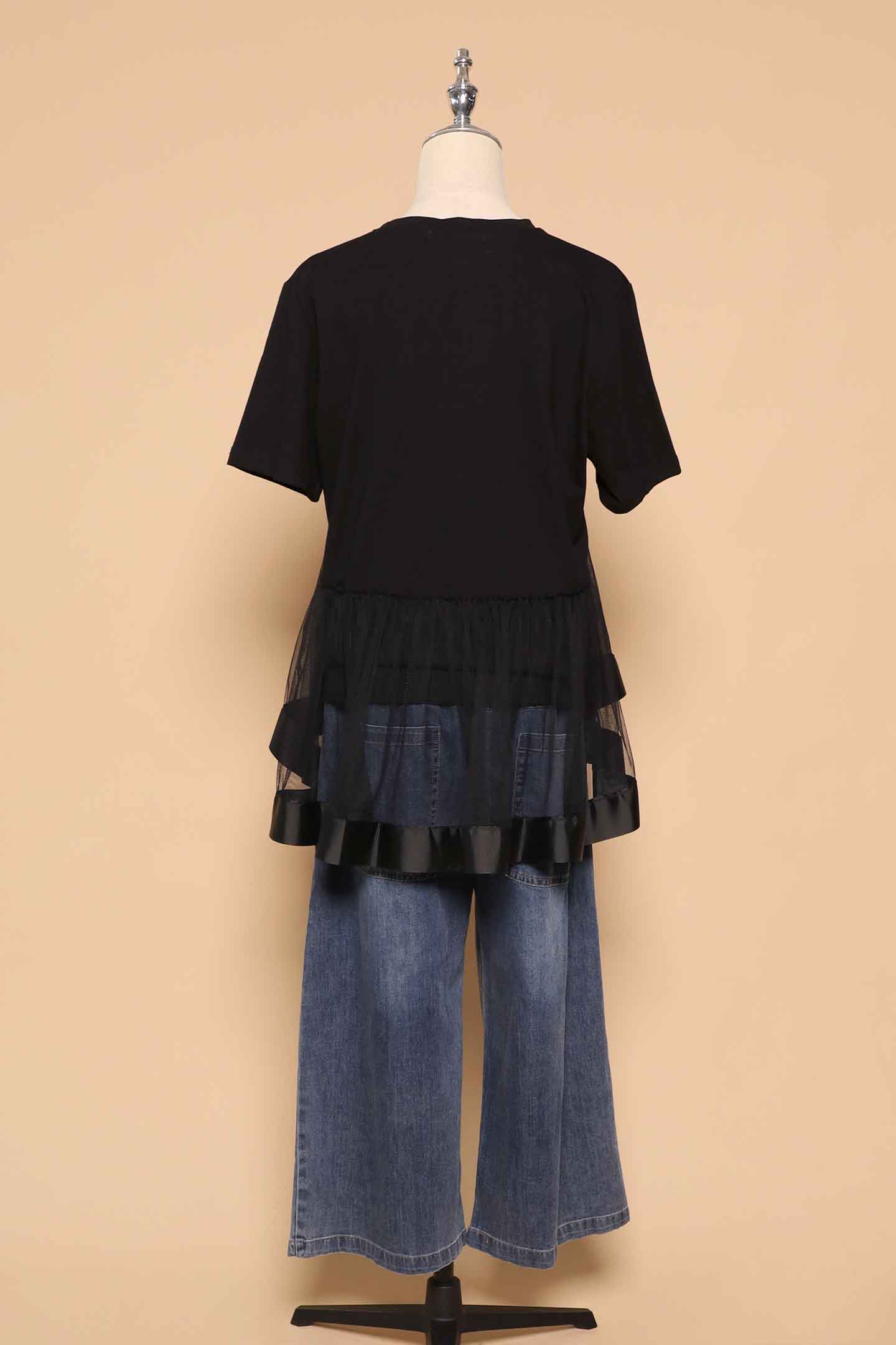 PO - Brooke Mesh Top in Black