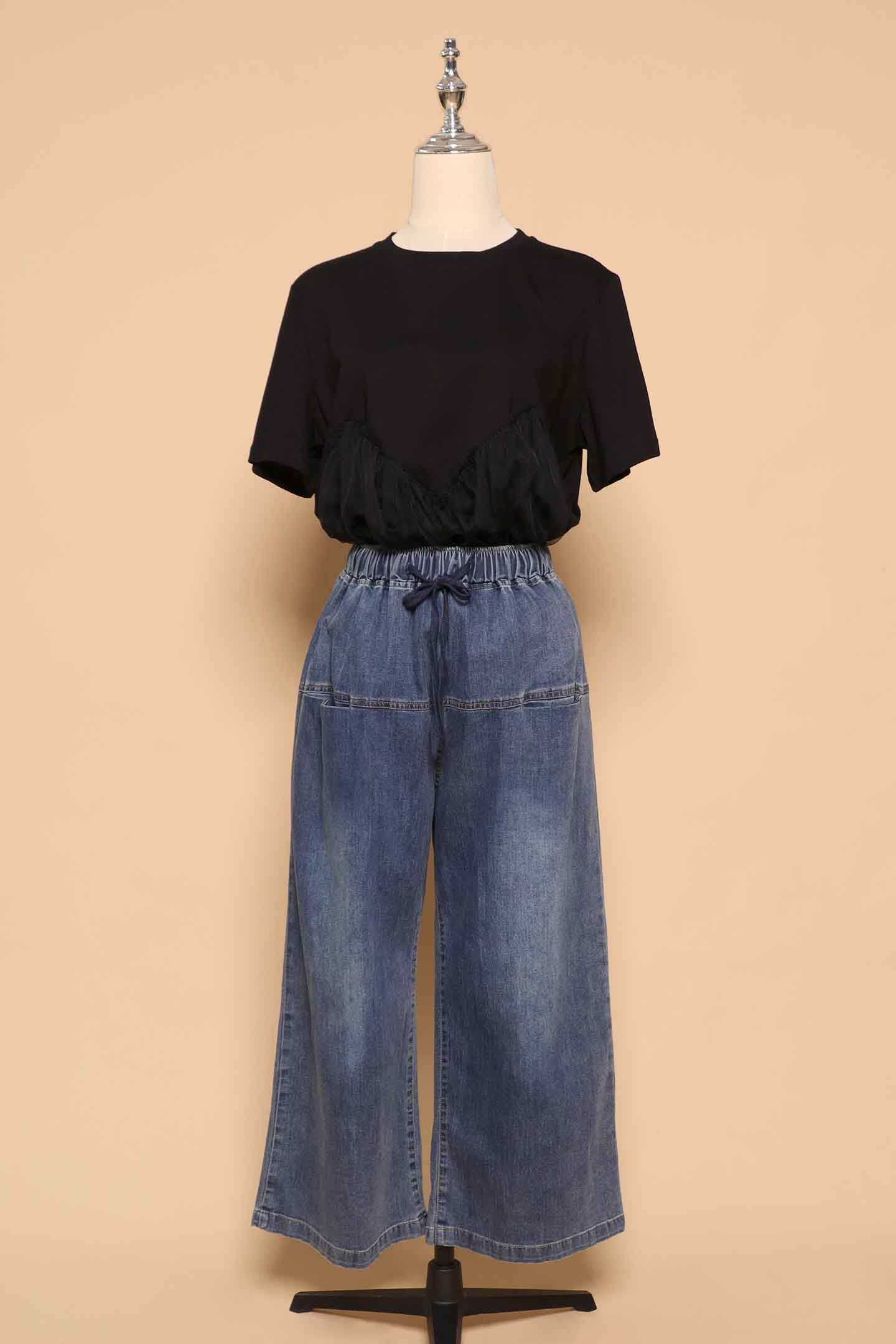 PO - Brooke Mesh Top in Black