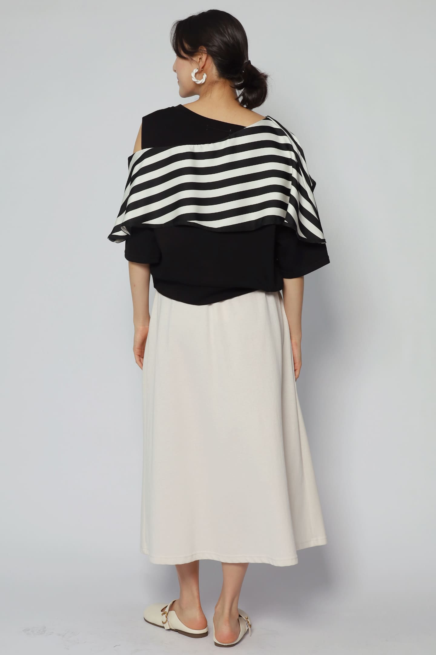 Backorders Byron Stripes Flare Sleeves Top