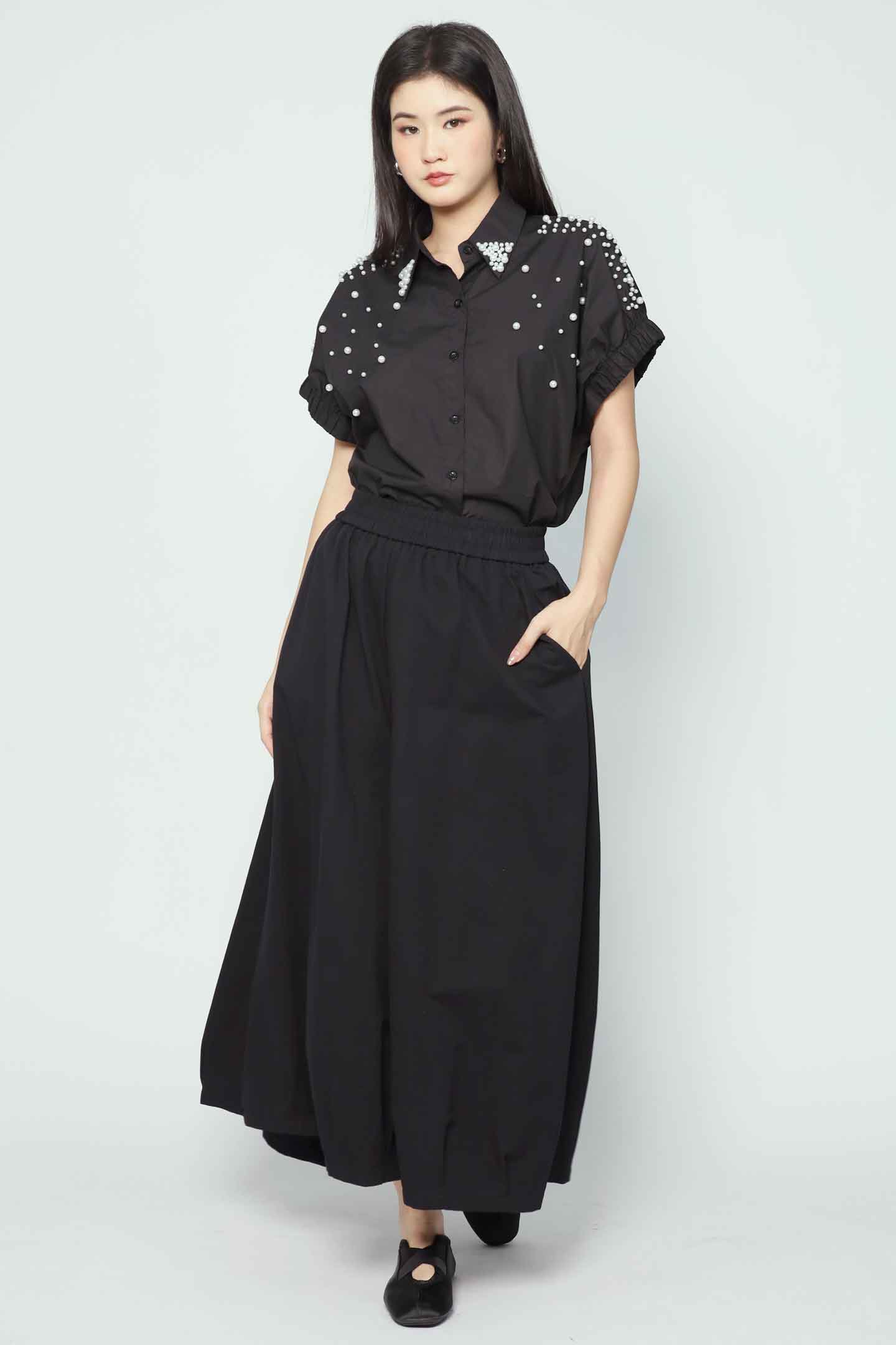 Caitlin Culottes in Black