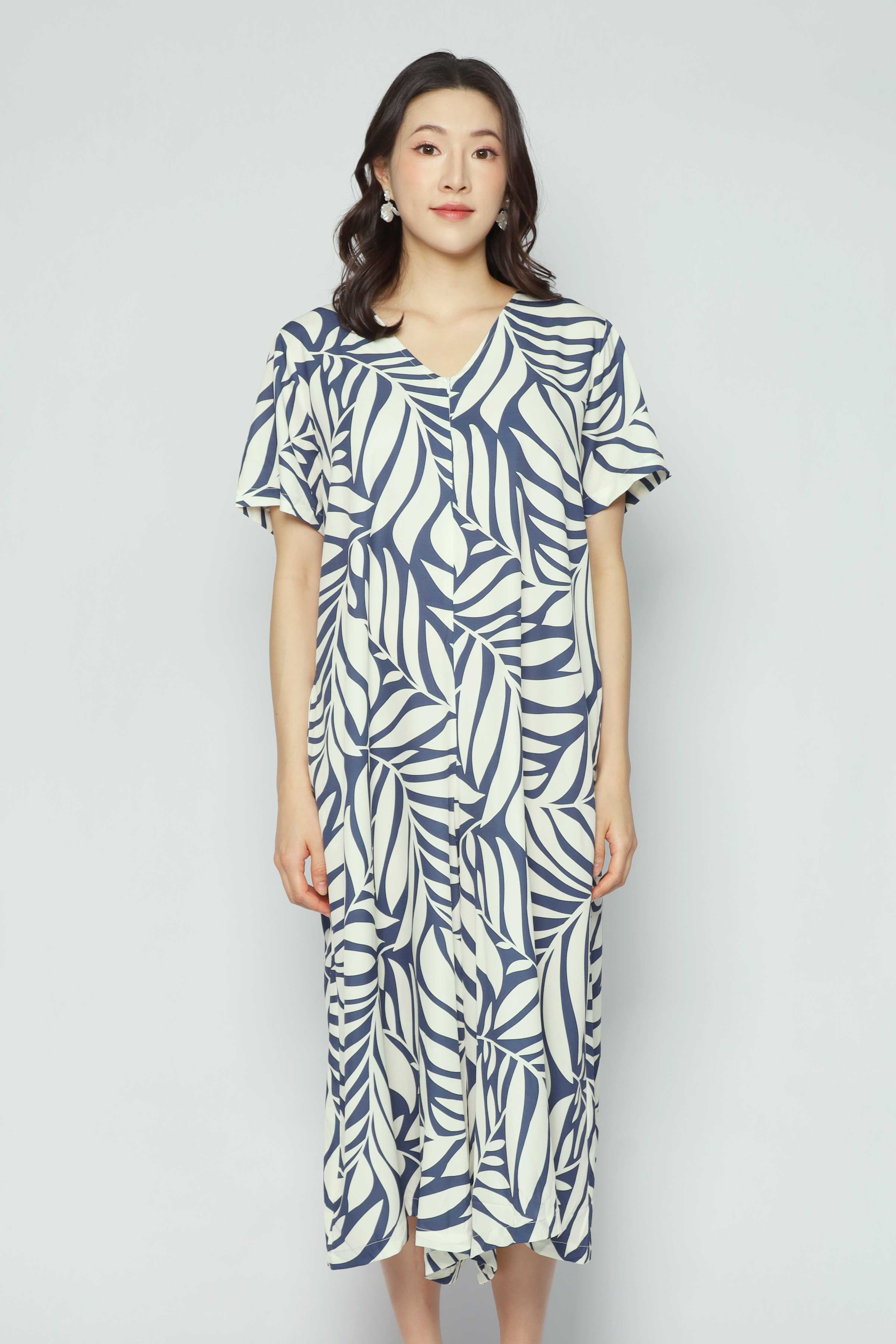 Carly Jumpsuit in Botanique Fern