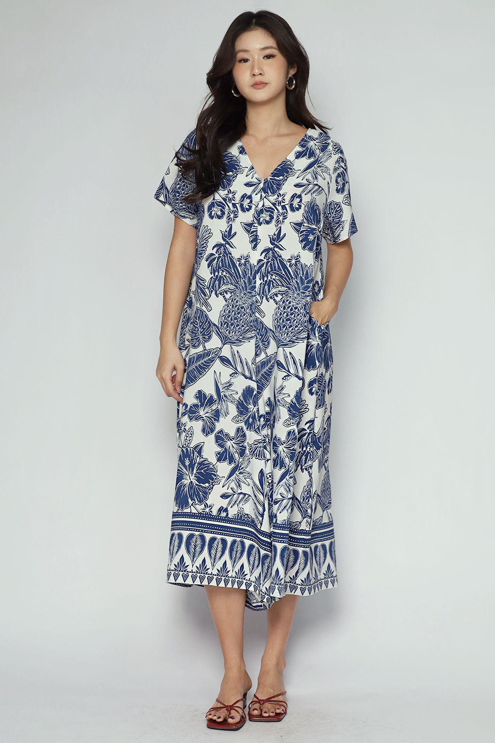Carly Jumpsuit in Indigo Isle