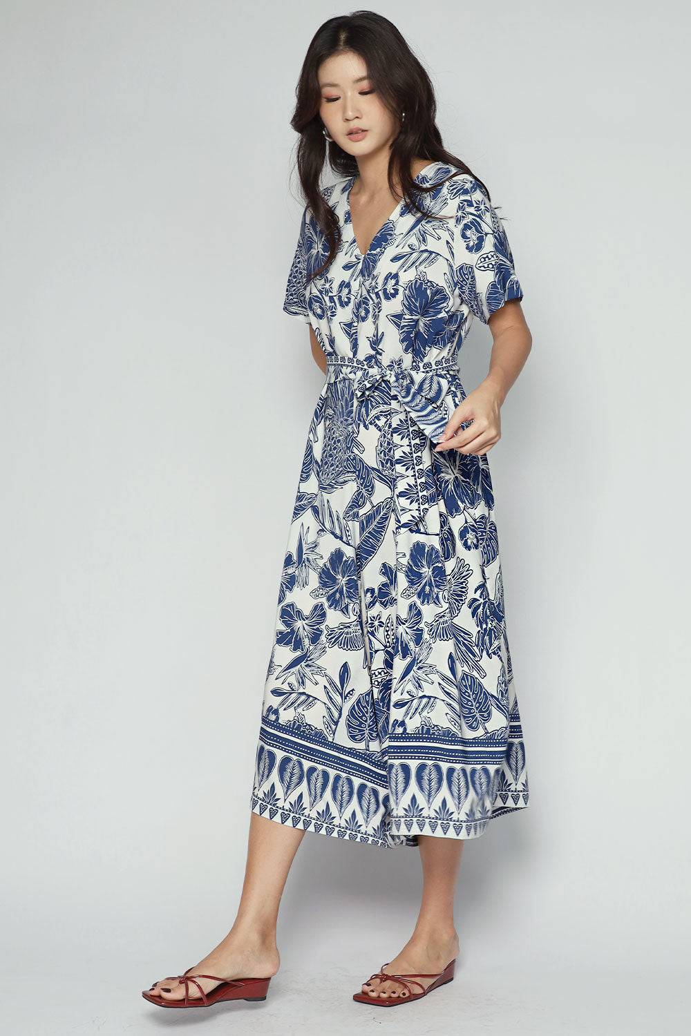 Carly Jumpsuit in Indigo Isle