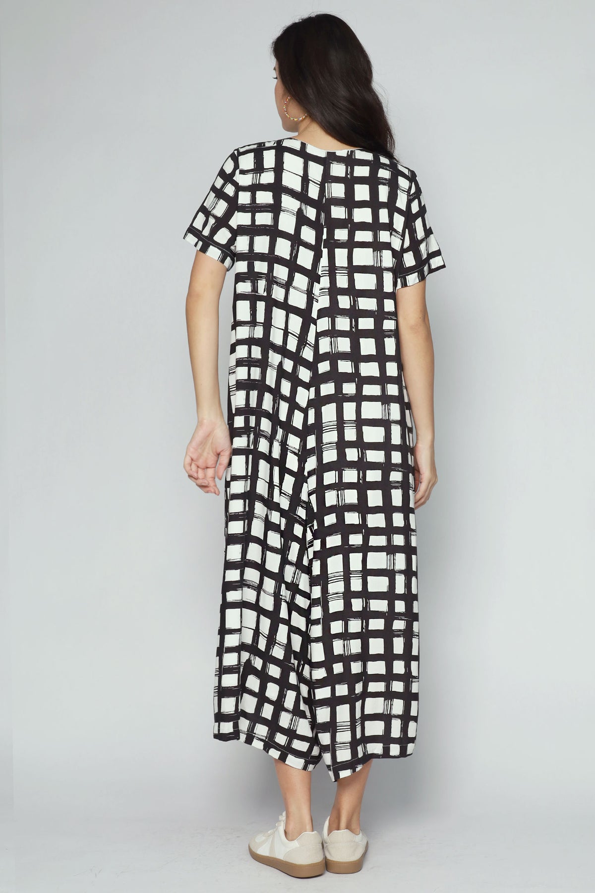 Carly Jumpsuit in Painted Check