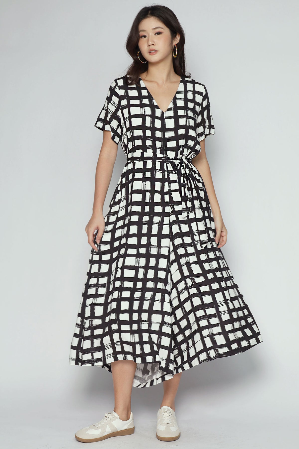 Carly Jumpsuit in Painted Check