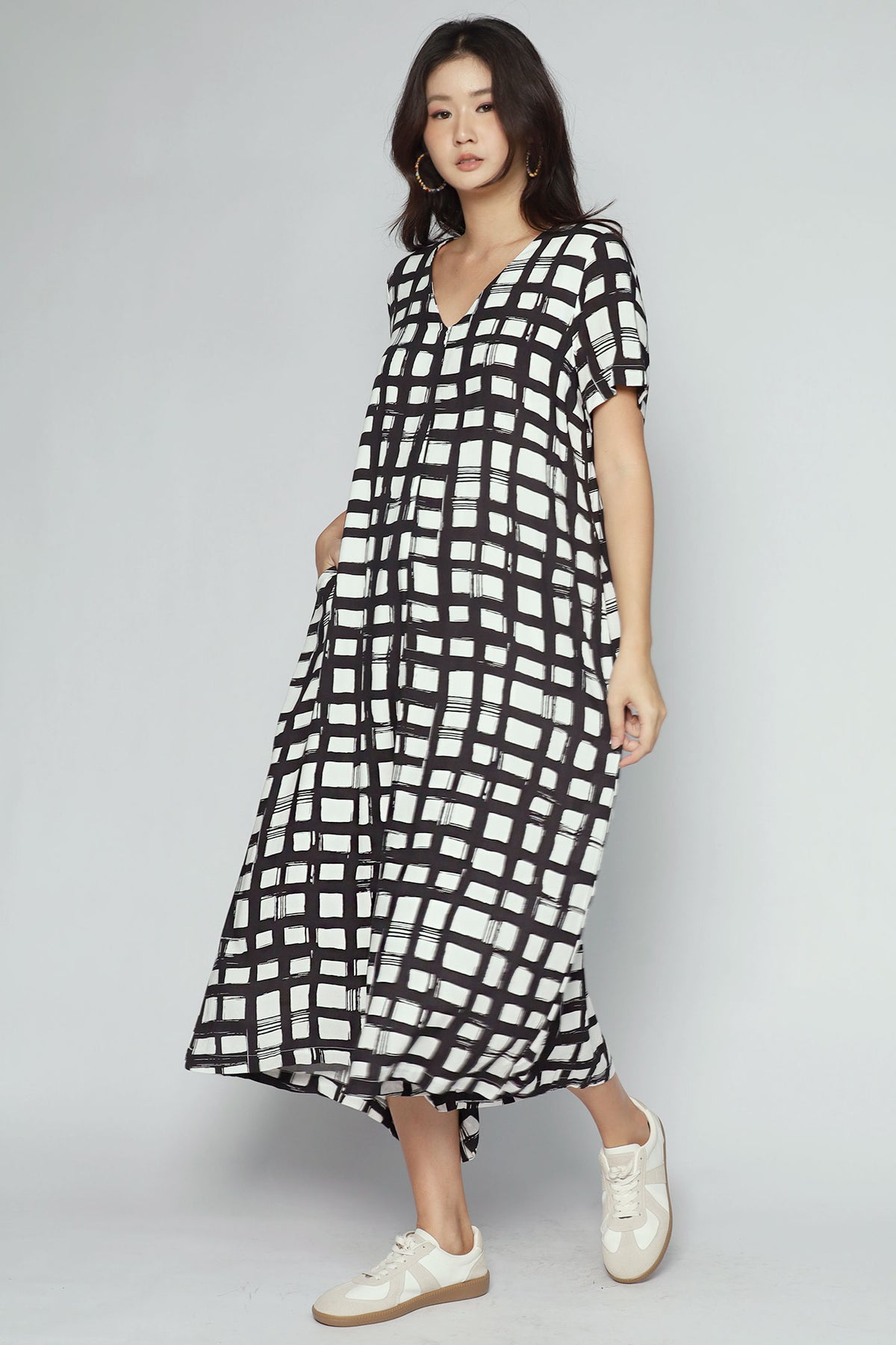 Carly Jumpsuit in Painted Check
