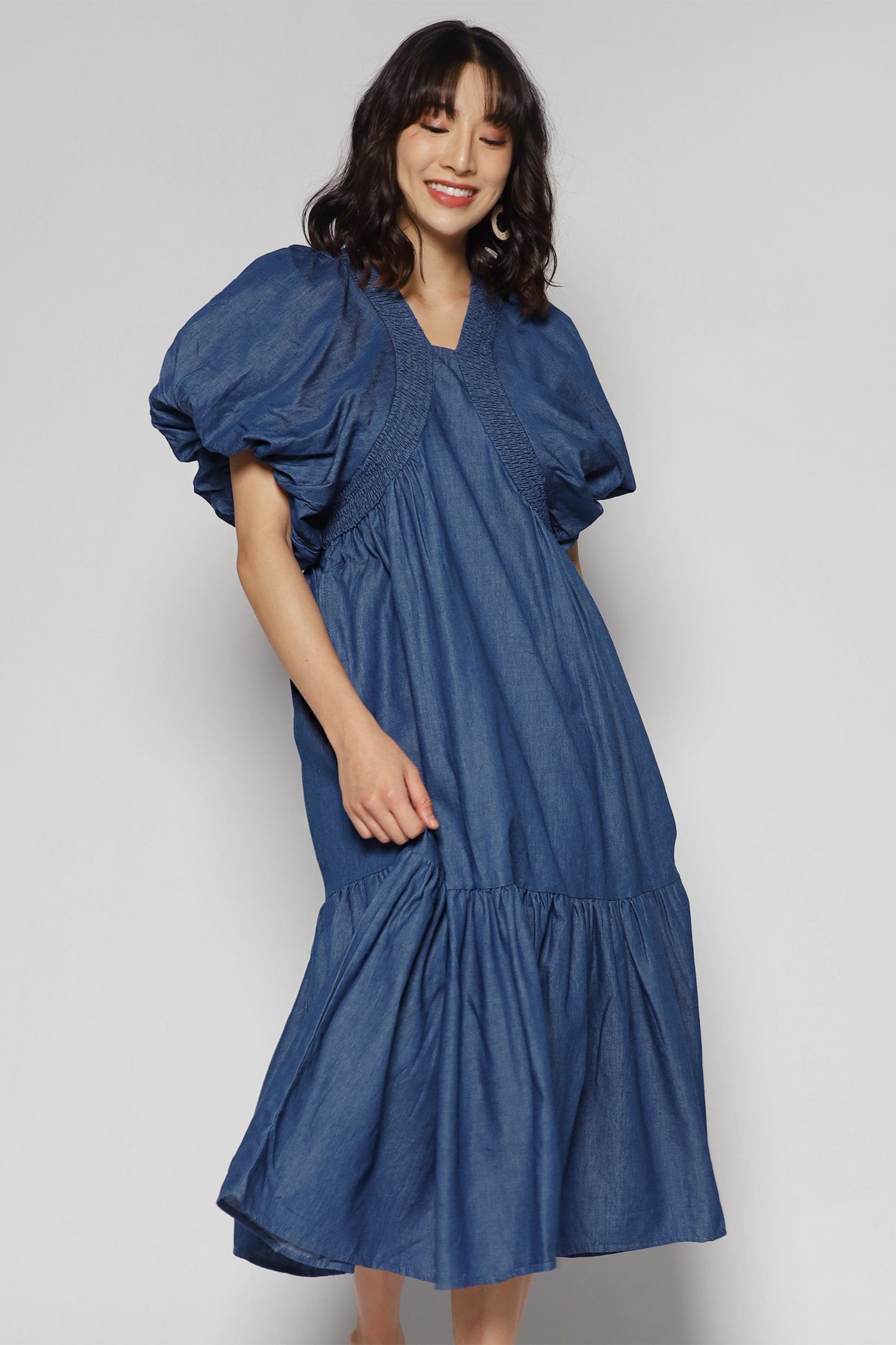 Chanwoo Dress in Denim
