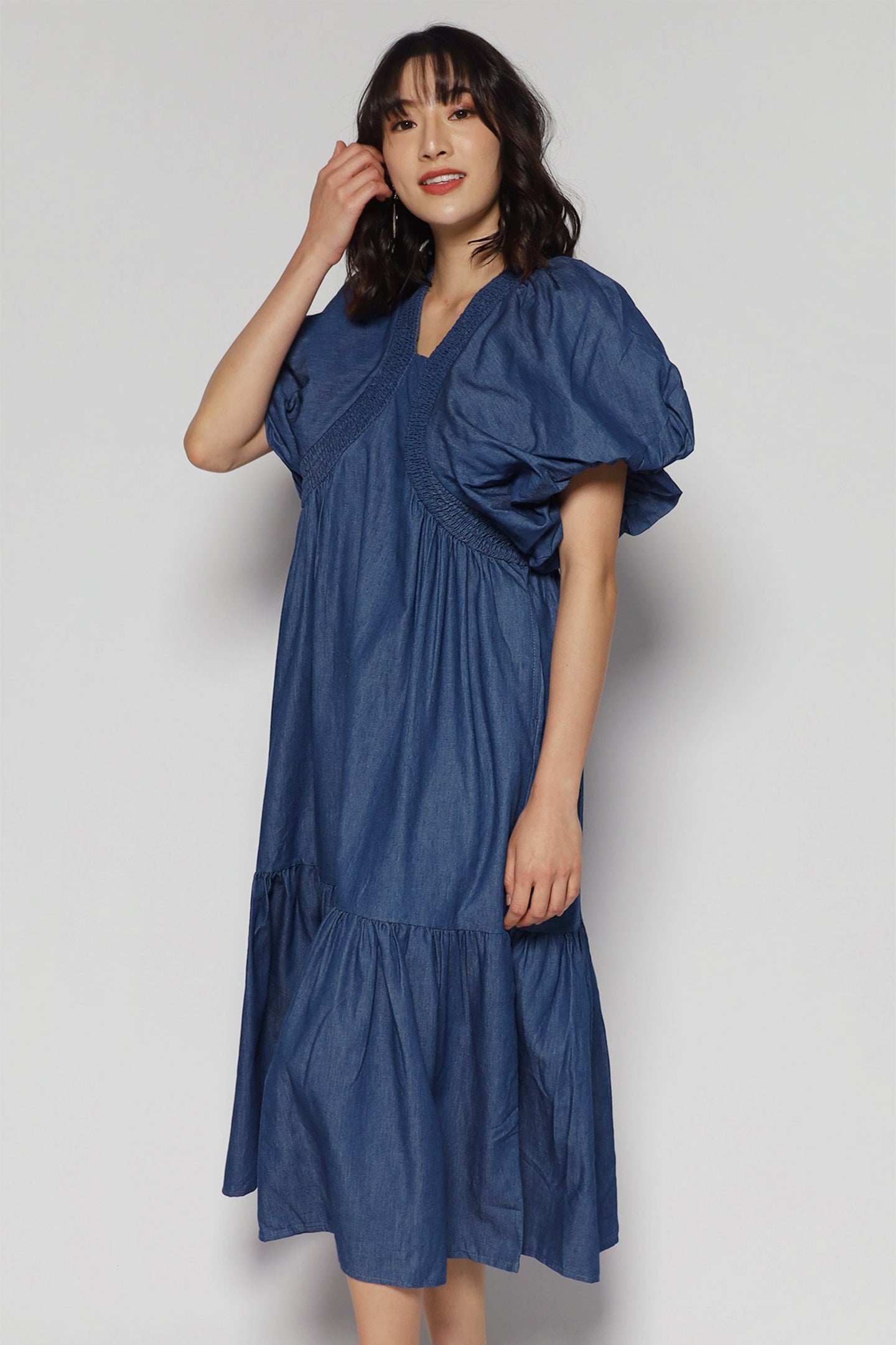 Chanwoo Dress in Denim