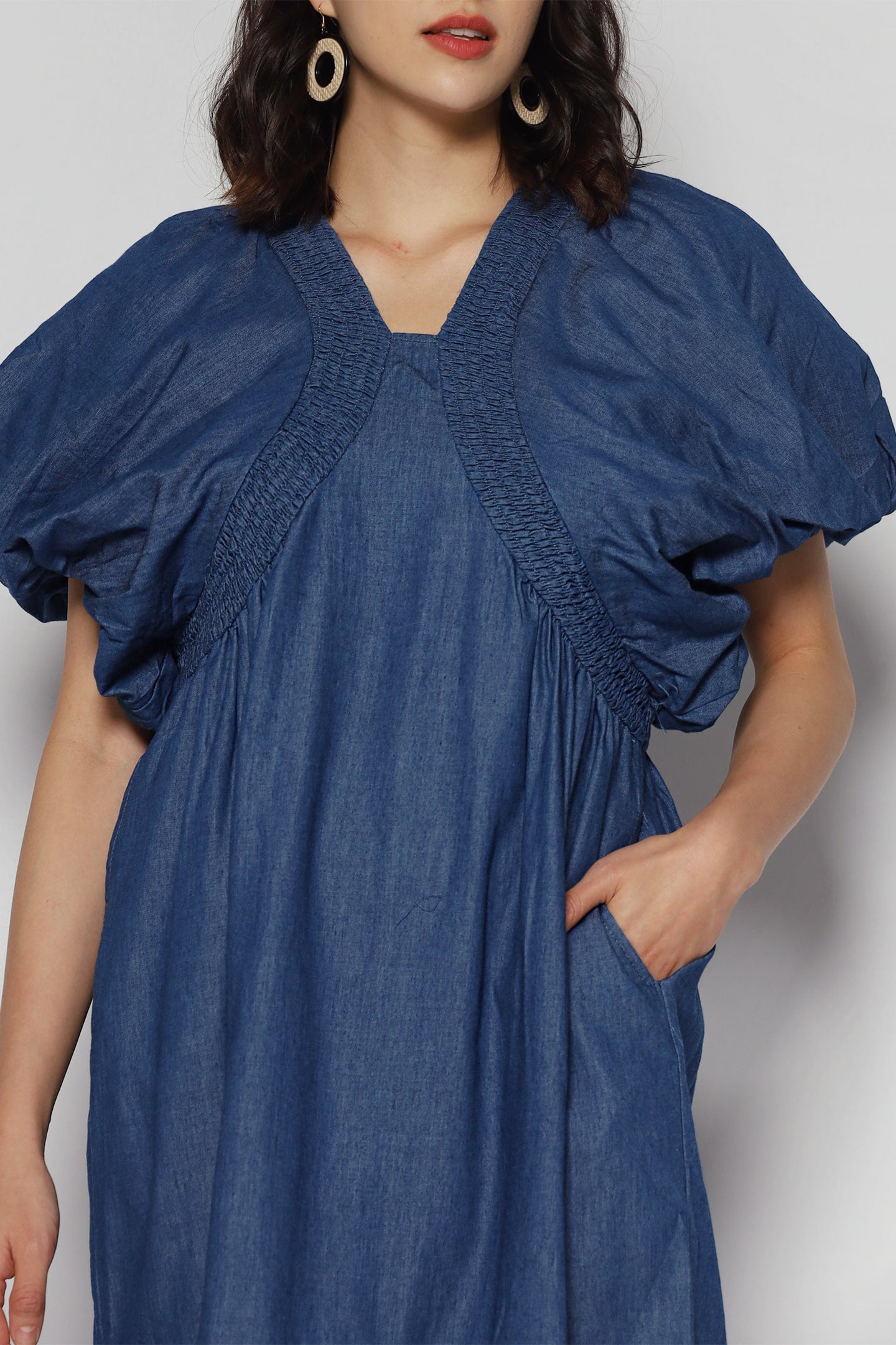 Chanwoo Dress in Denim