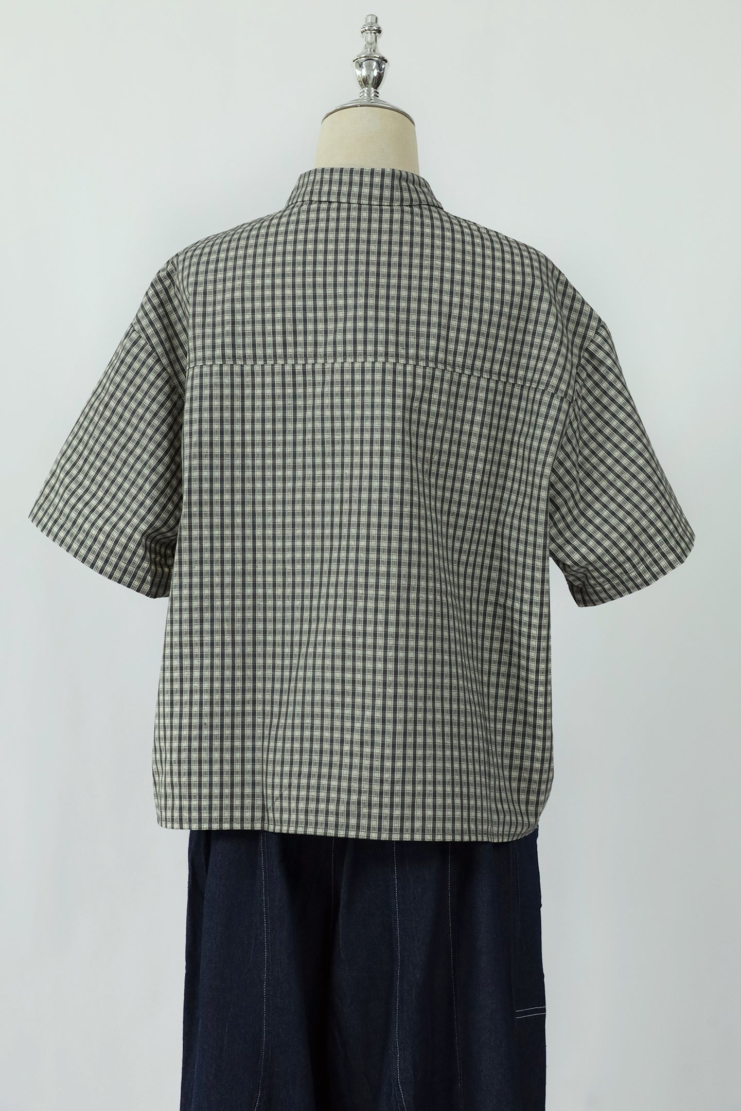 PO - Cecilia Checkered Shirt in Black
