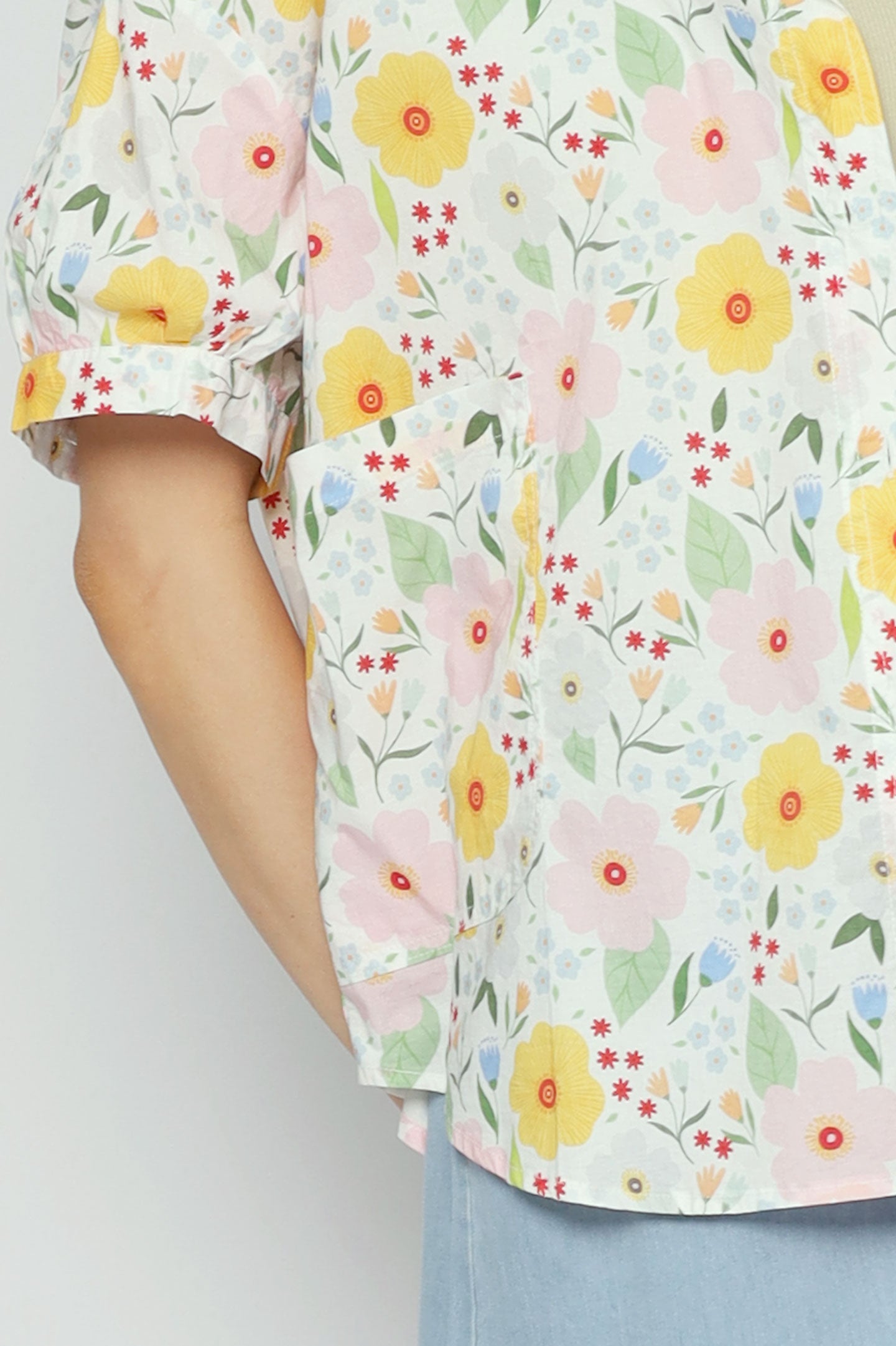 Cele Top in Pastel Floral