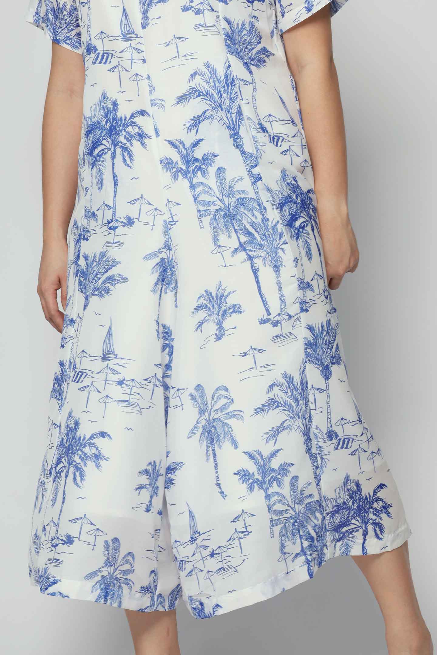 Celine Jumpsuit in Azure Escape