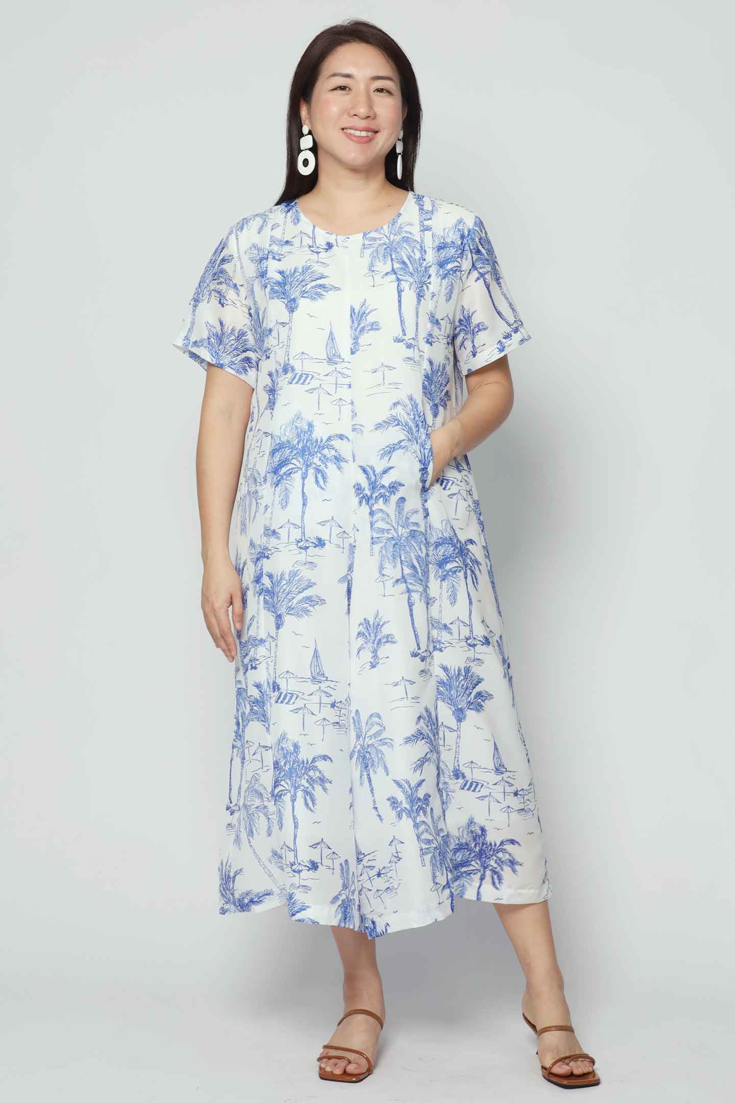 Celine Jumpsuit in Azure Escape