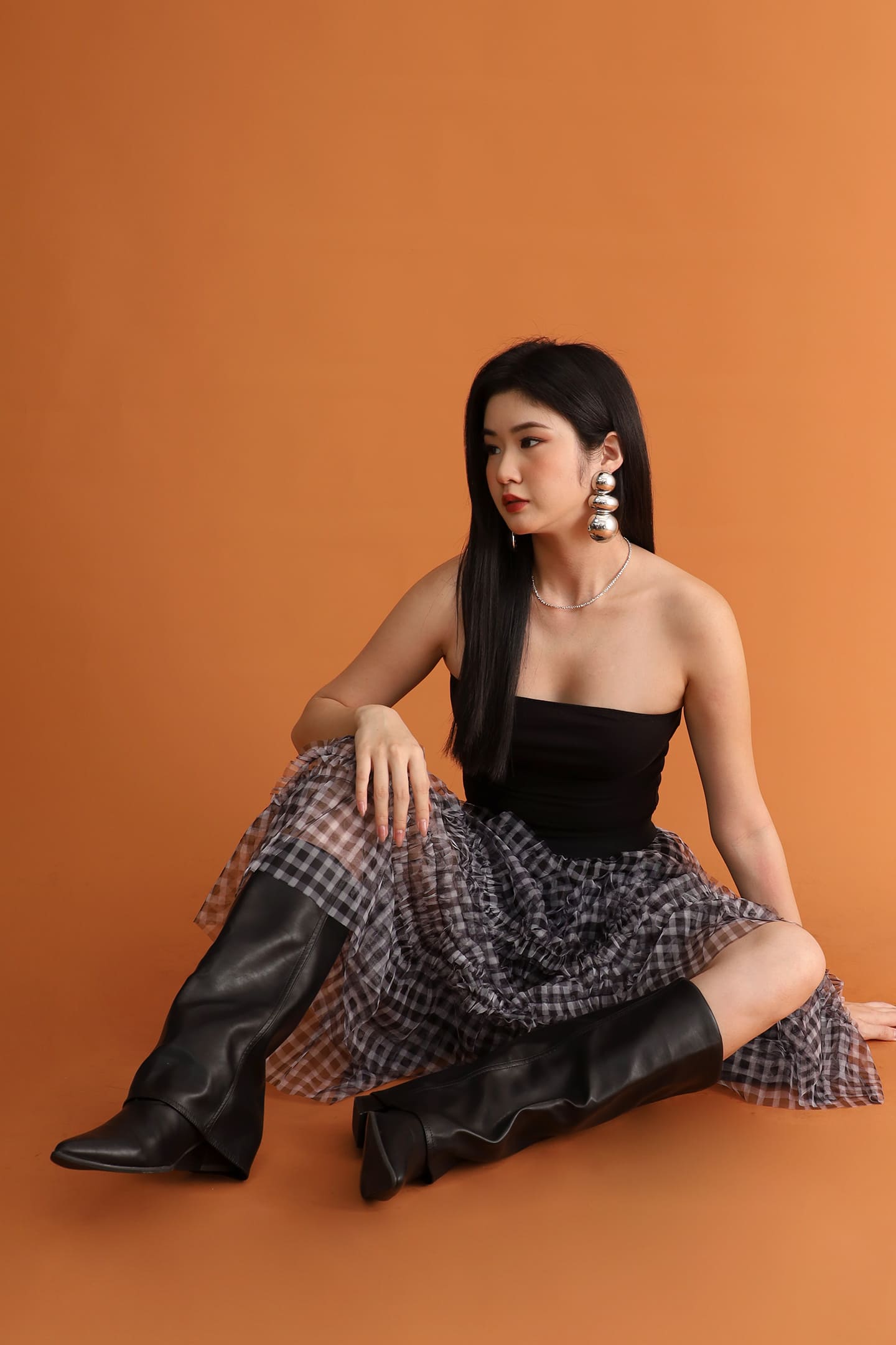 CHOSEN - Checker Mode Skirt