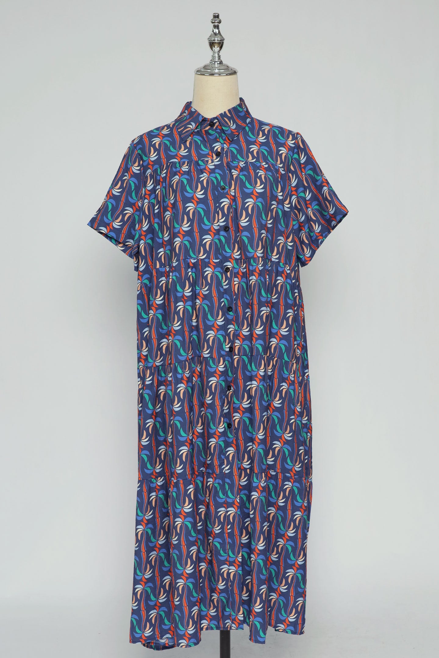 PO - Cherio Dress in Blue Pattern