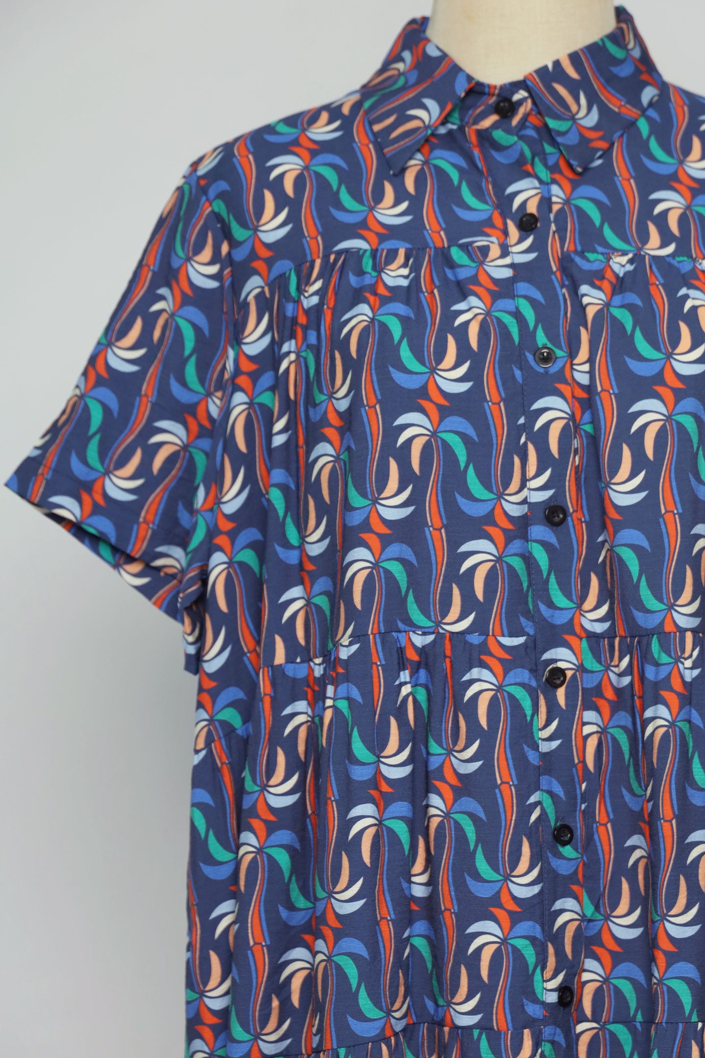 PO - Cherio Dress in Blue Pattern
