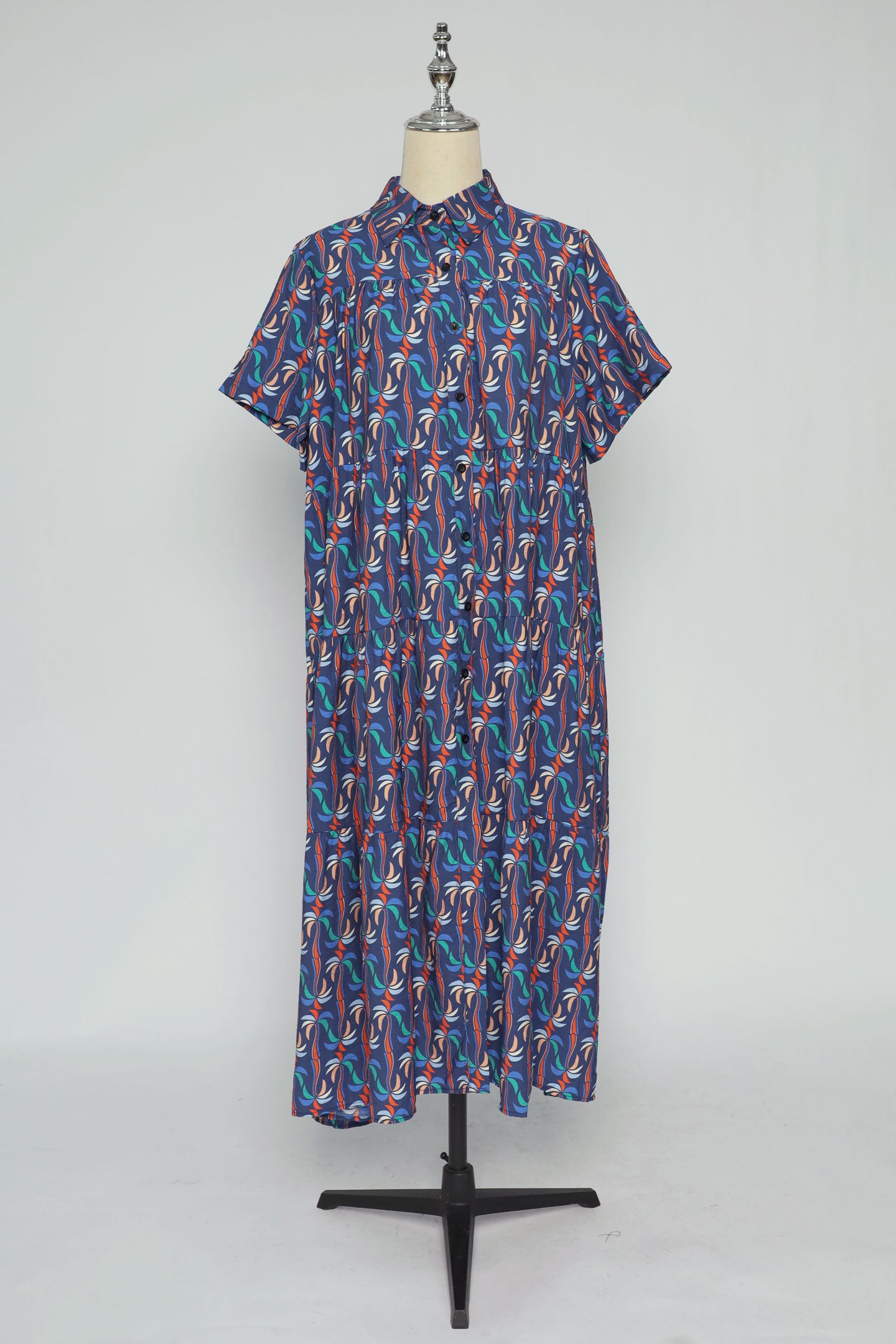 PO - Cherio Dress in Blue Pattern