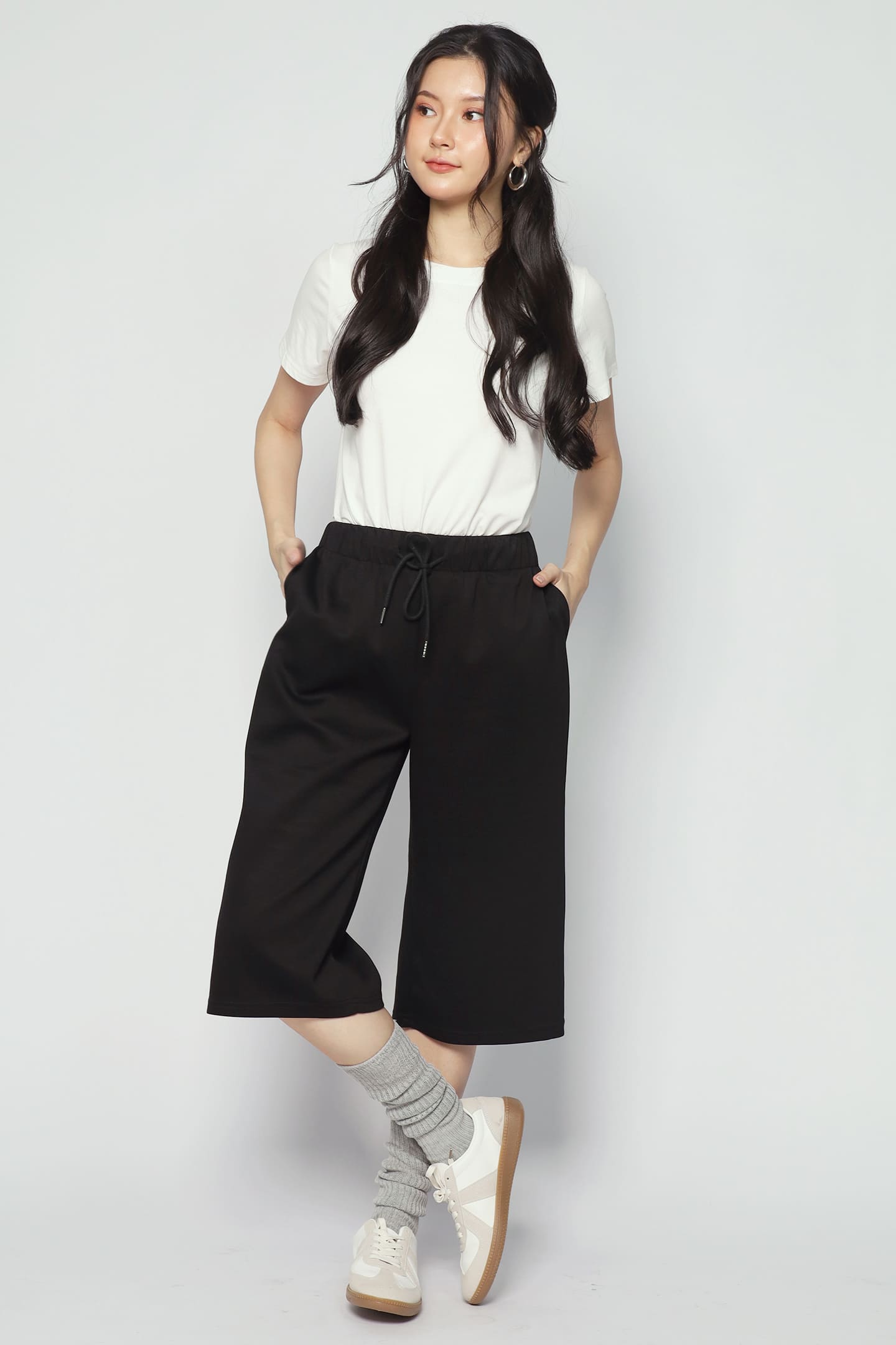 JOY - Chill Out Culottes in Black