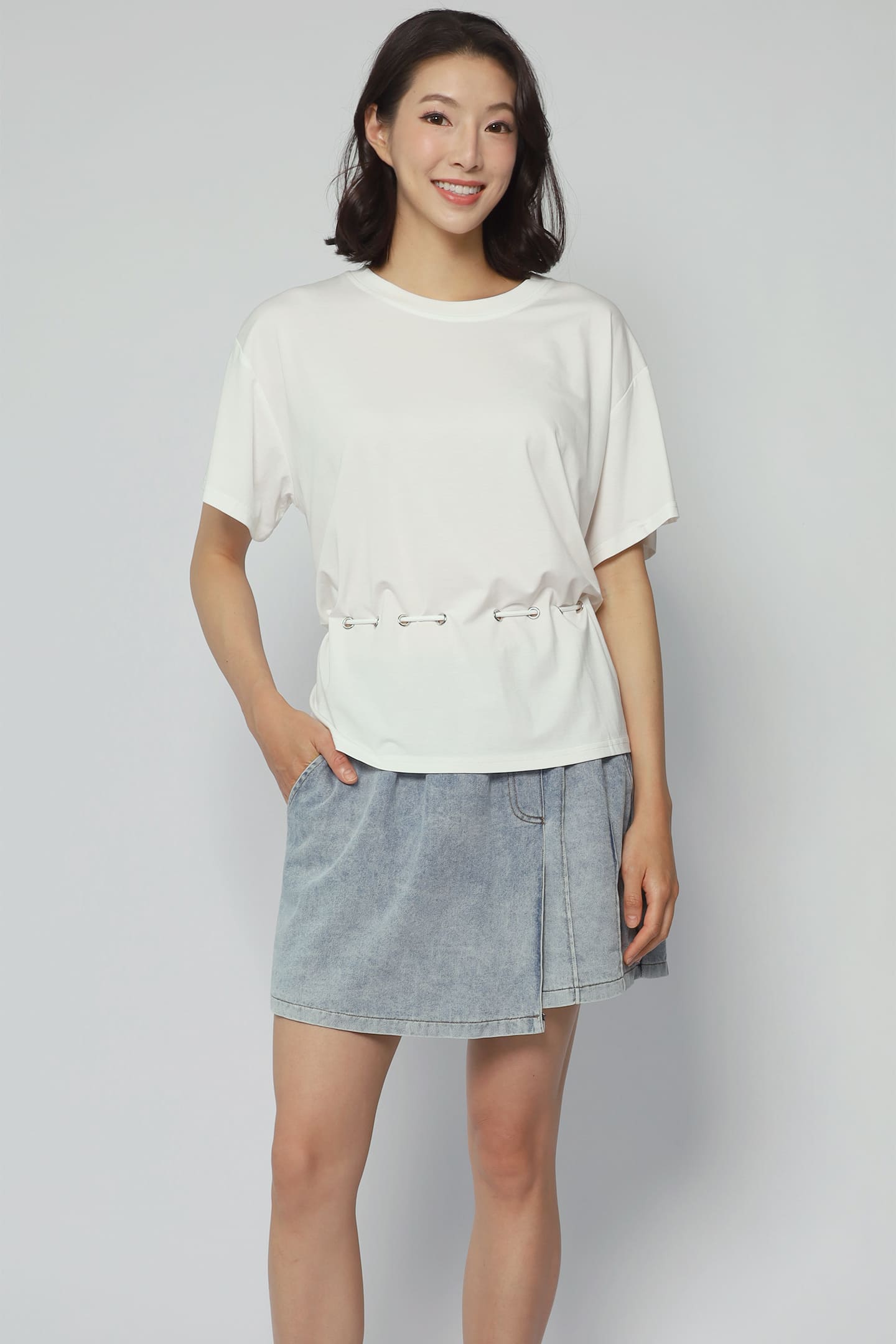 Easy By TE - Chiyo Multi Way Top in White