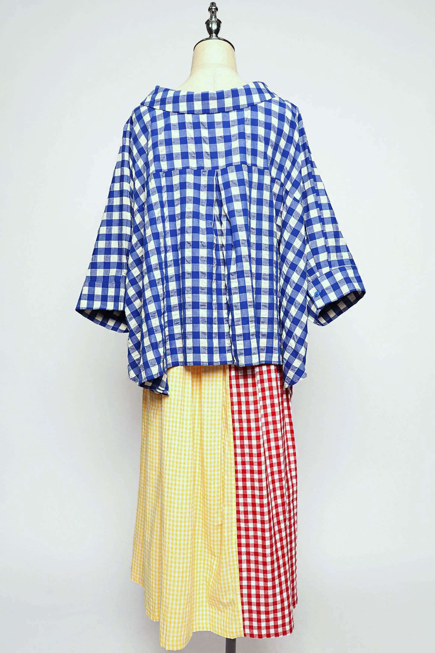 PO - Christa Blouse in Blue Check
